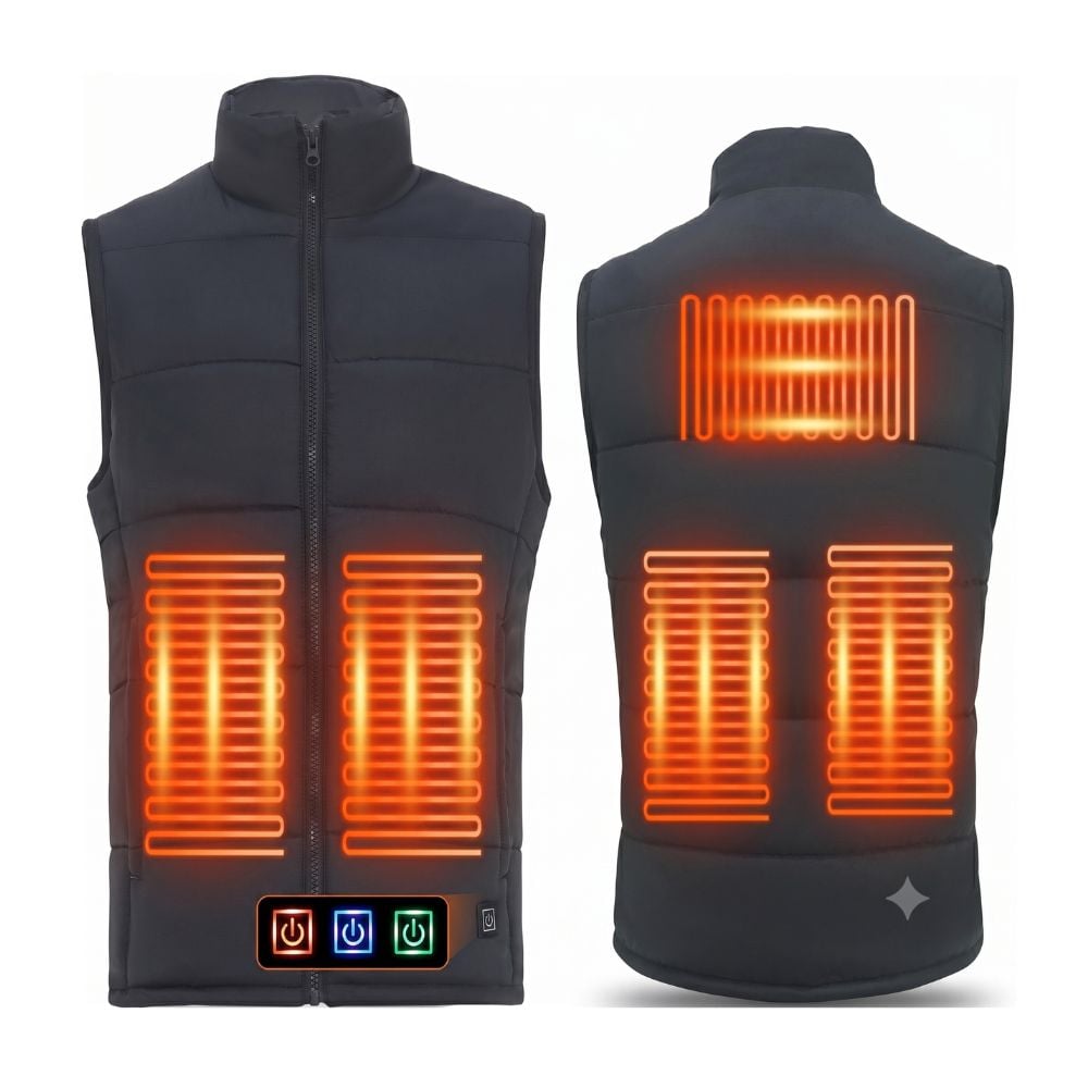 CHALECO TÉRMICO NEGRO CON ALIMENTACIÓN POR USB – TALLA L - 1