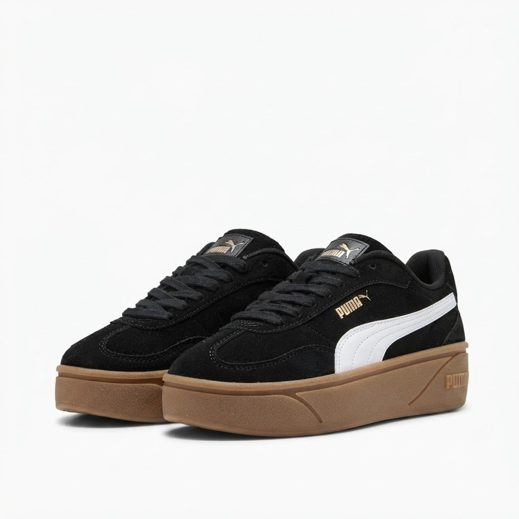 ZAPATILLAS URBANAS DE MUJER PUMA CLUB II ERA PLATFORM GAMUZA 402609-01 - 1