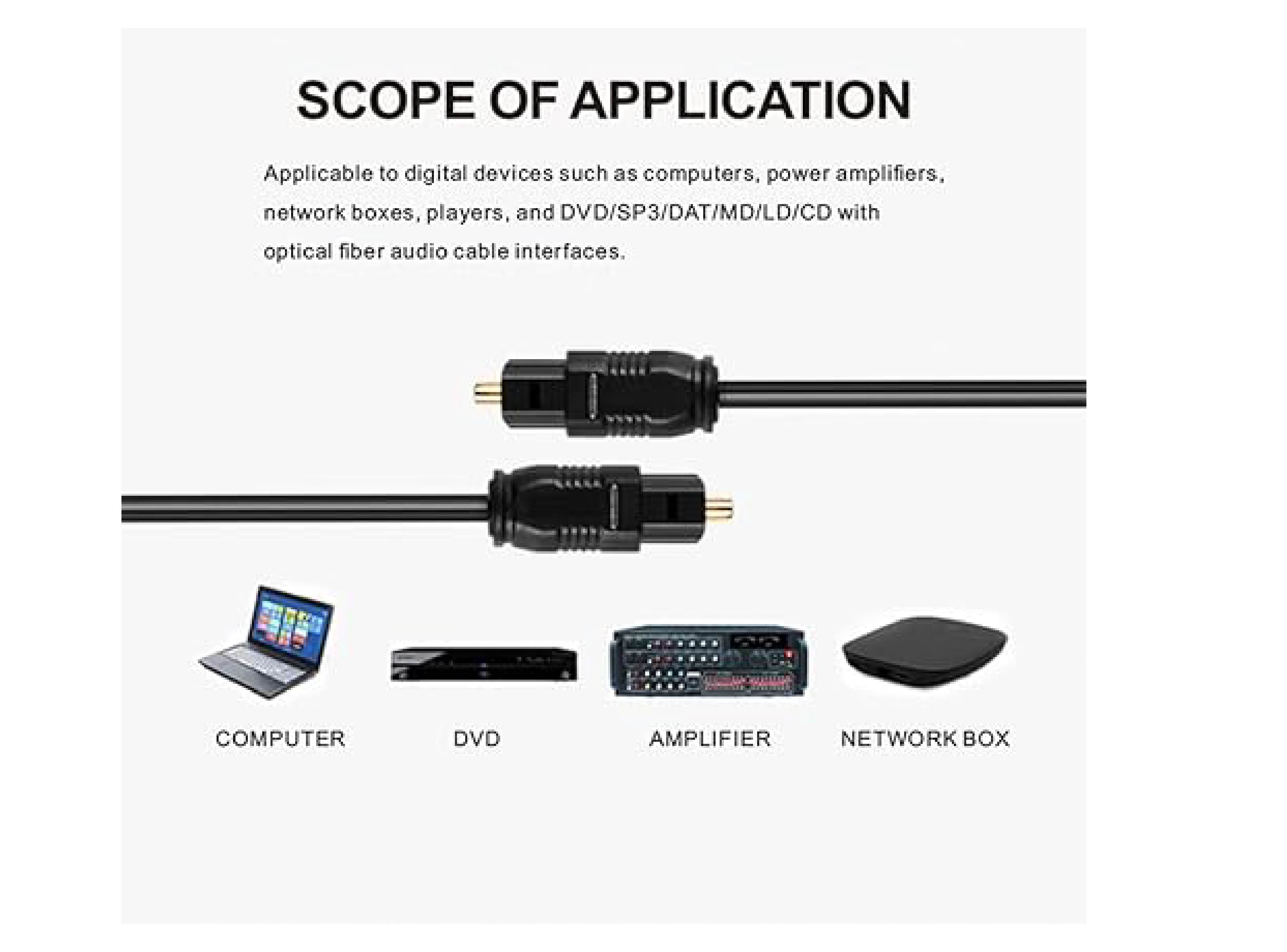CABLE ÓPTICO DE AUDIO DIGITAL 1.5 METROS - 4