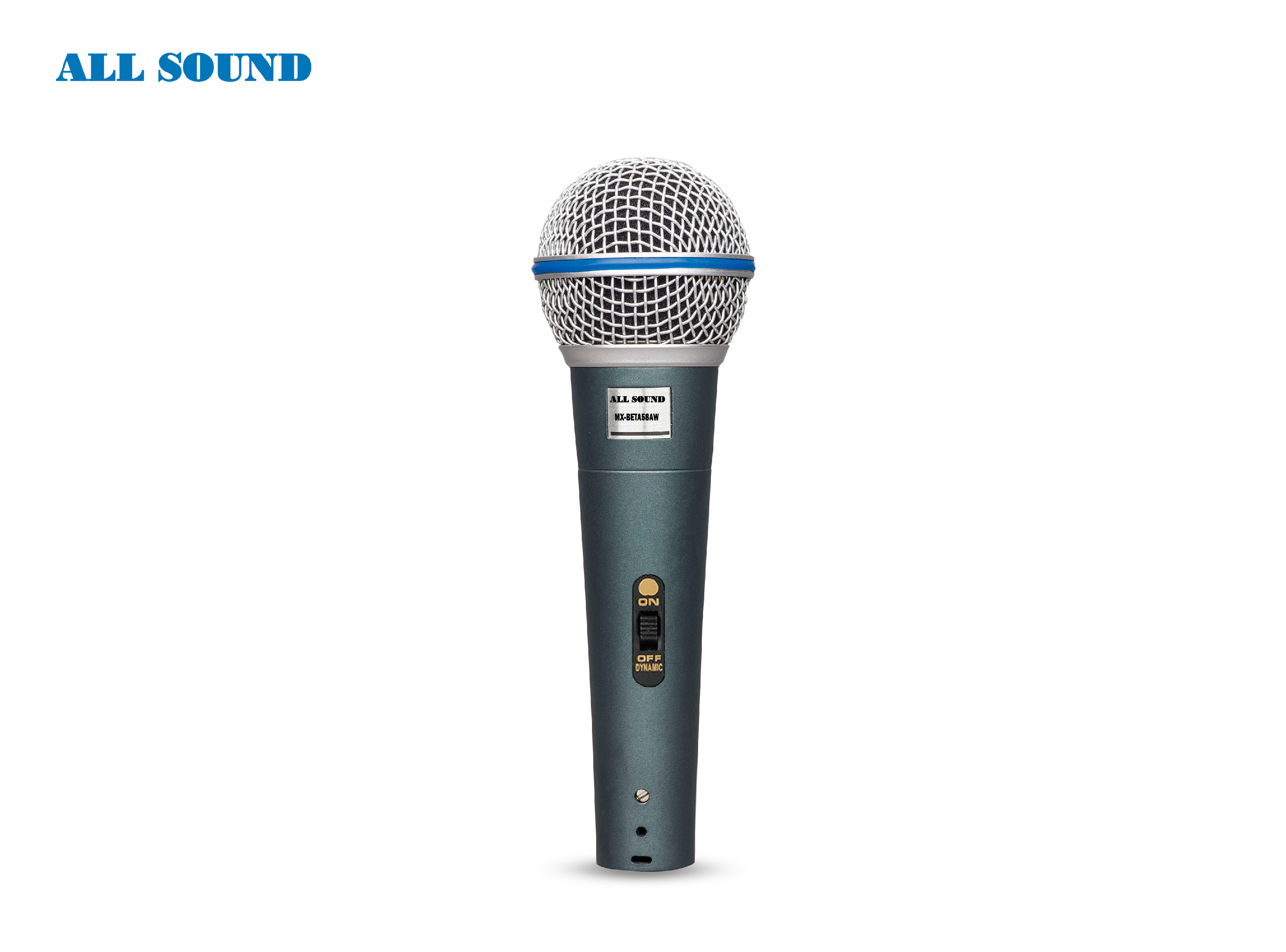 MICRÓFONO DINÁMICO PROFESIONAL ALL SOUND MX-BETA58AW FULL METAL - 1