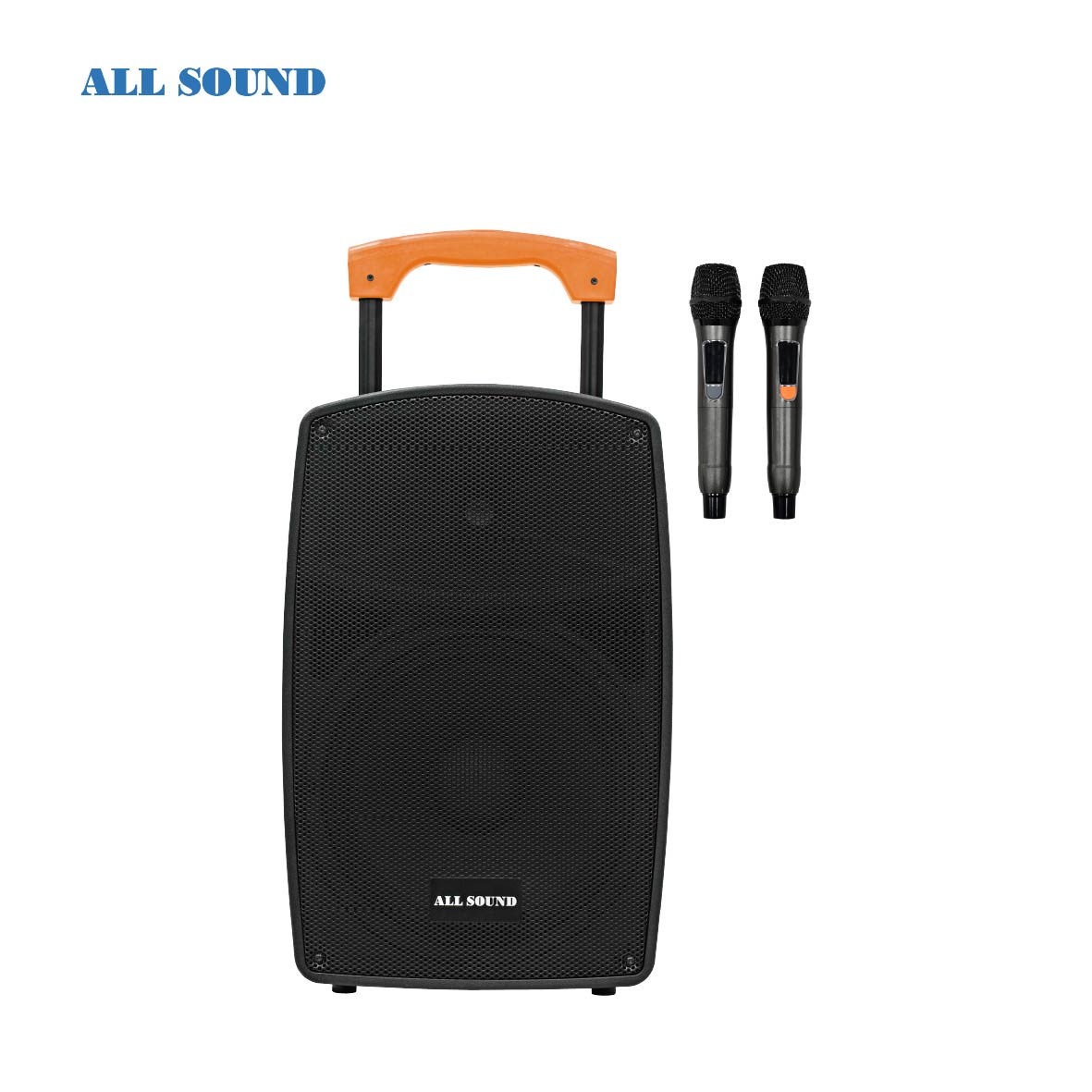 PARLANTE DE12 PULG. CON OTG , BATERIA RECARGABLE Y 2 MICROFONOS UHF - 1