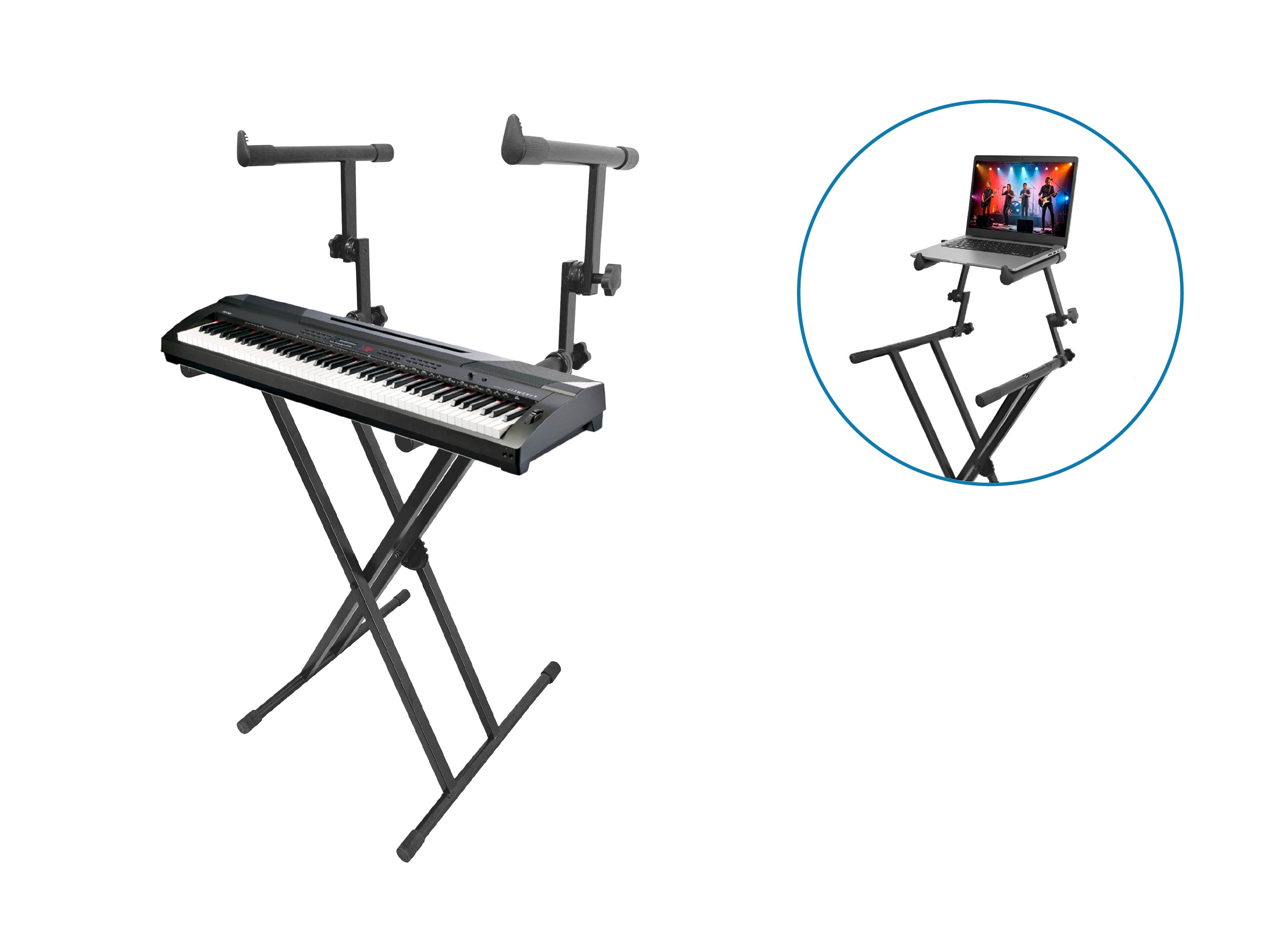 SOPORTE DE TECLADO DOBLE PISO ST-G500 – ALL SOUND - 2
