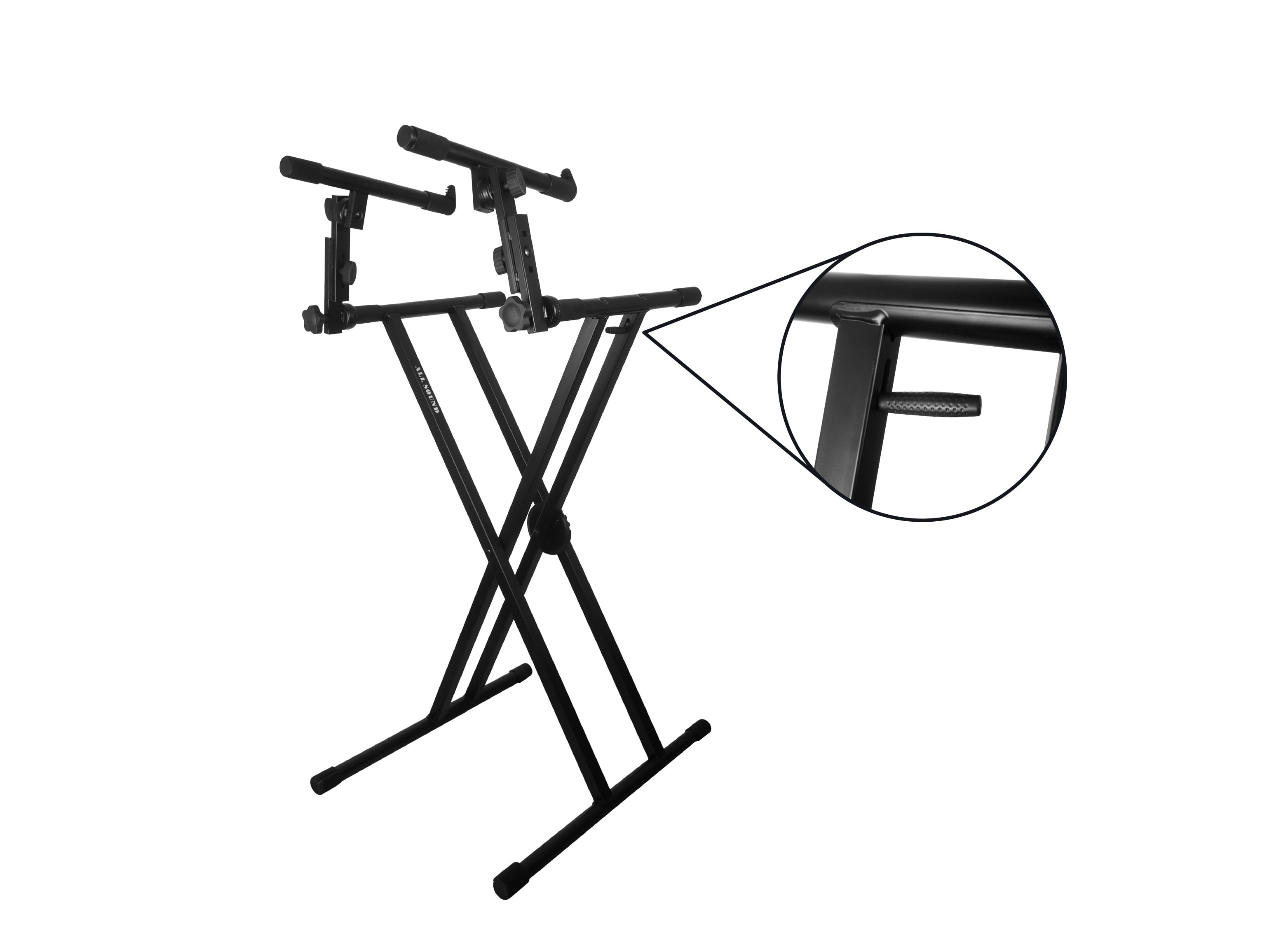 SOPORTE DE TECLADO DOBLE PISO REGULABLE ST-G700 – ALL SOUND - 3