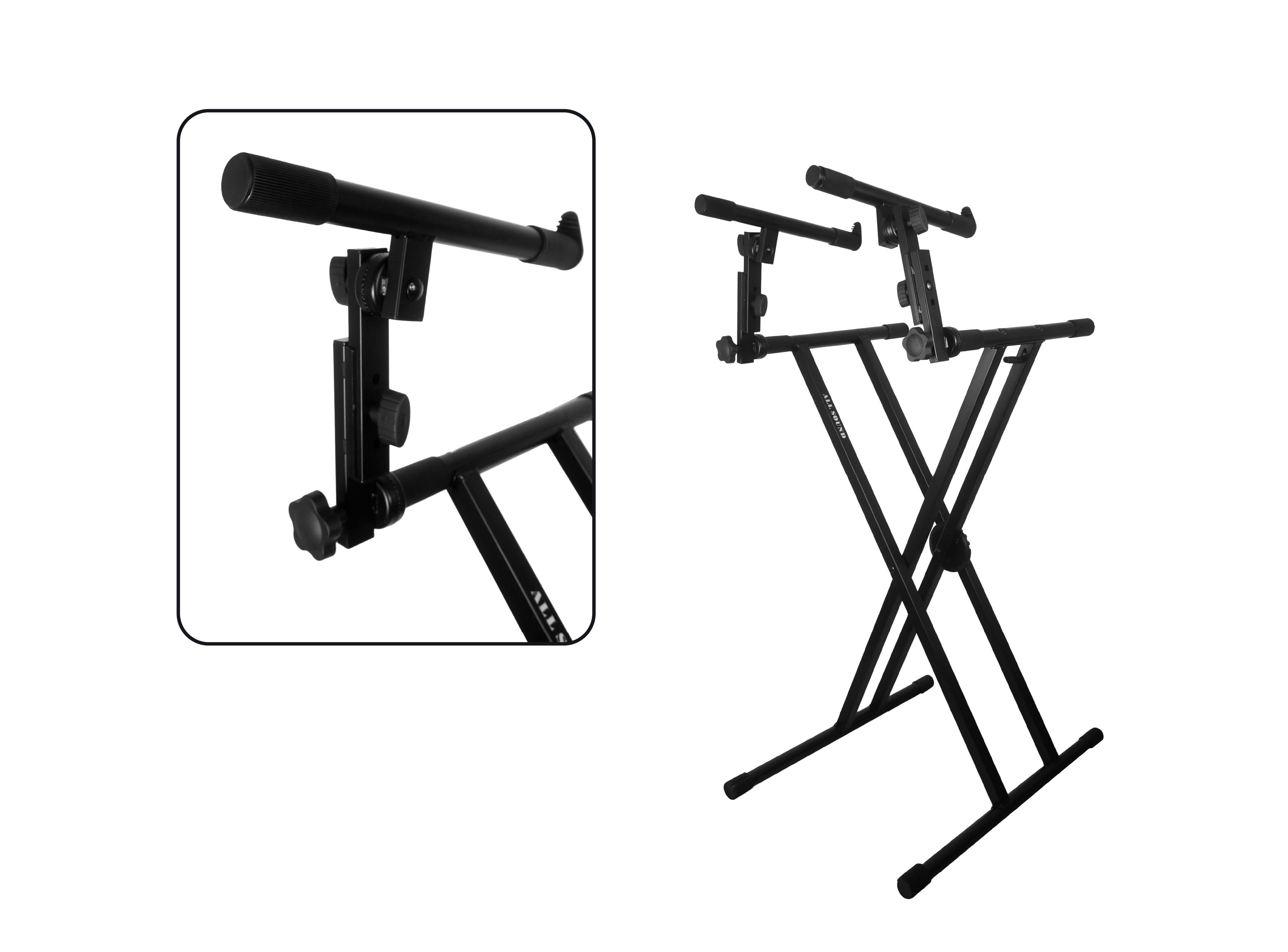 SOPORTE DE TECLADO DOBLE PISO REGULABLE ST-G700 – ALL SOUND - 5