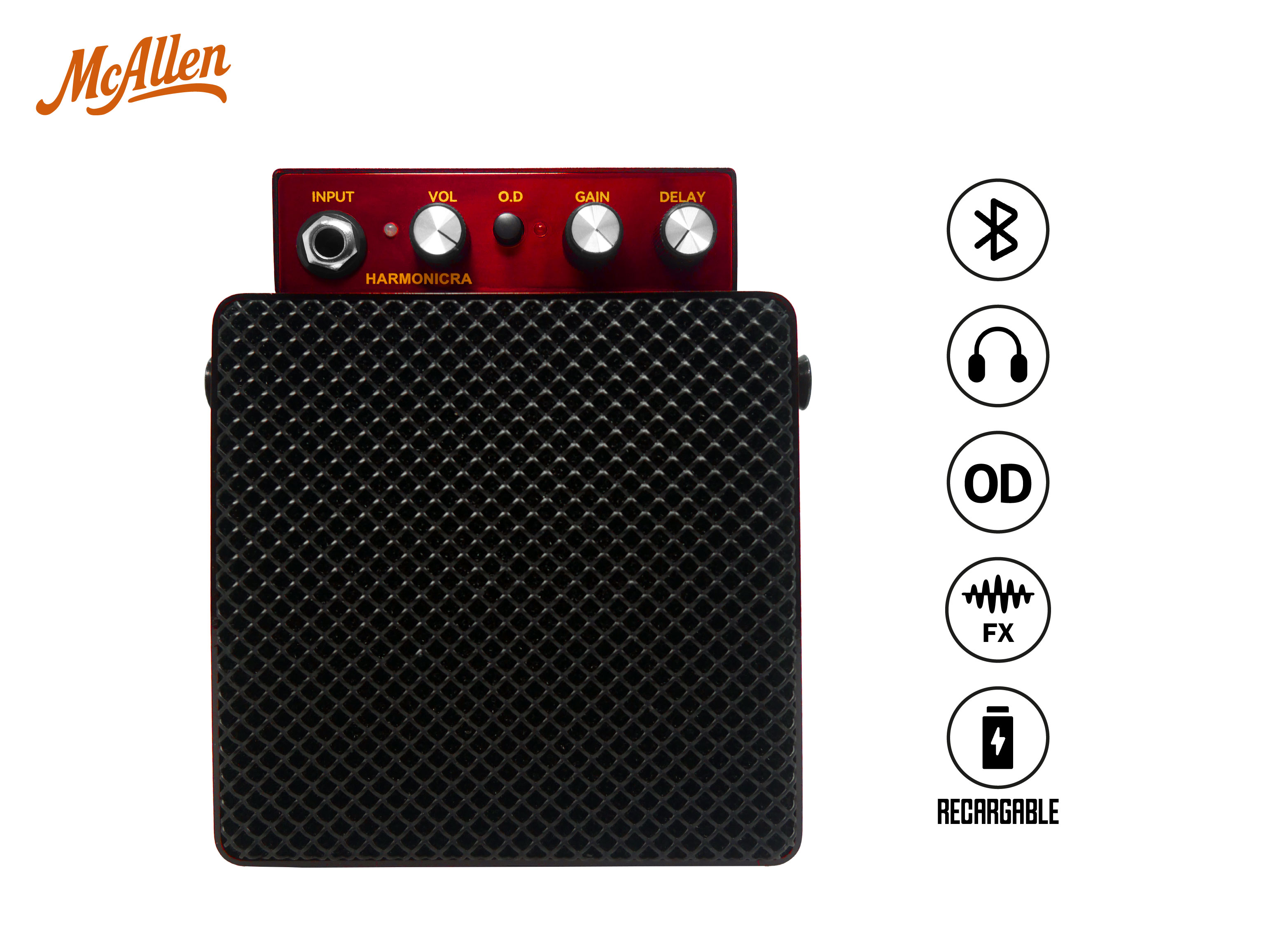 AMPLIFICADOR DE GUITARRA PORTÁTIL MC ALLEN HARMONICRA - 1
