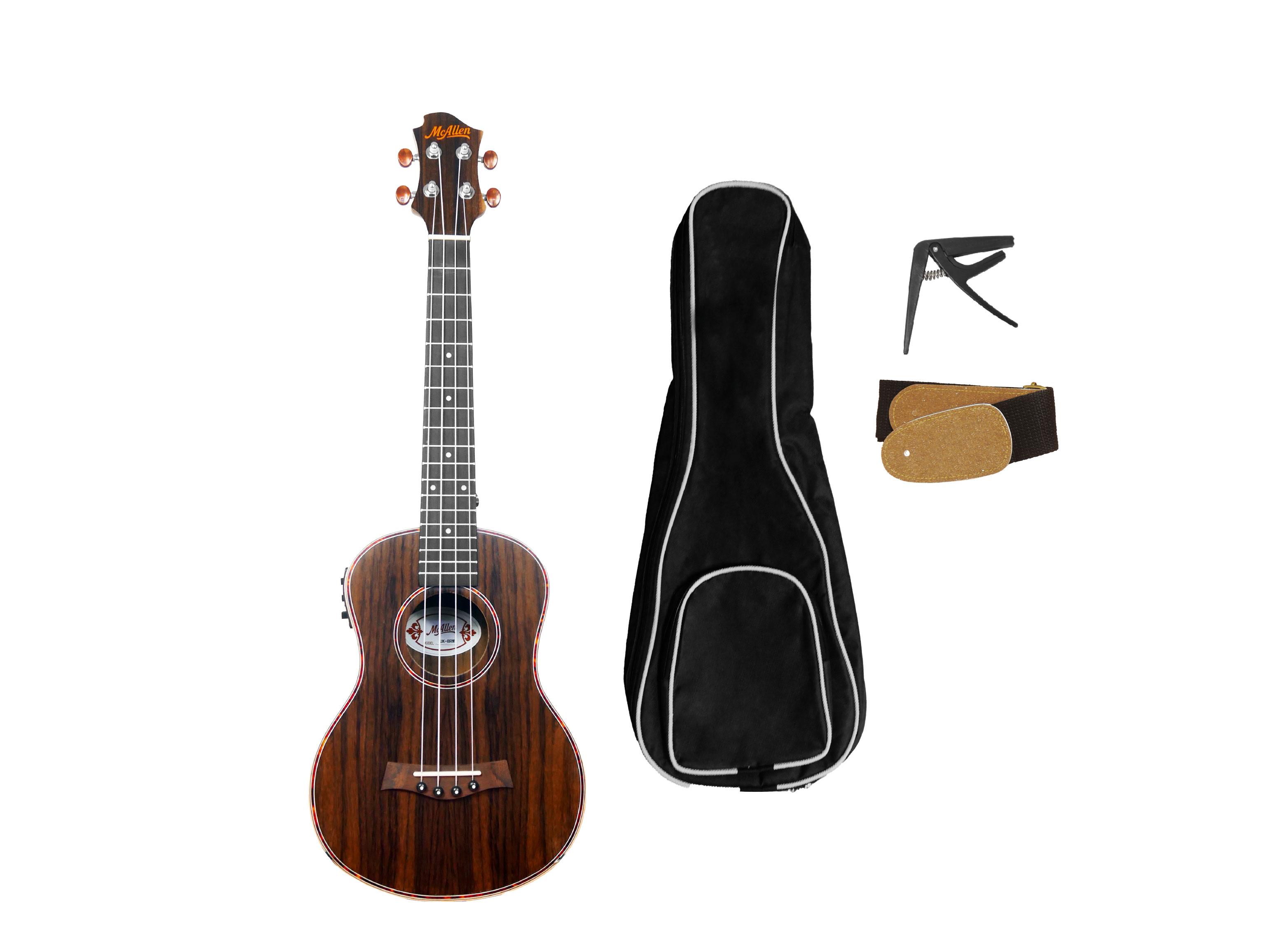 UKELELE ELECTROACÚSTICO TENOR 26' MC ALLEN UK-BRW - 3