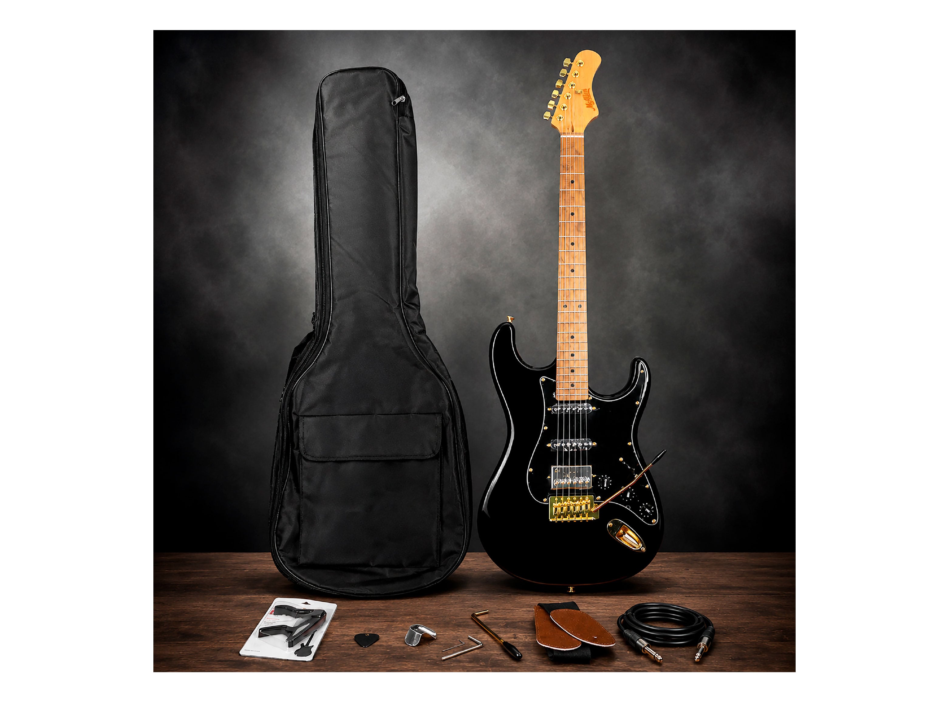 GUITARRA ELÉCTRICA MC ALLEN GT-15BLK - 4