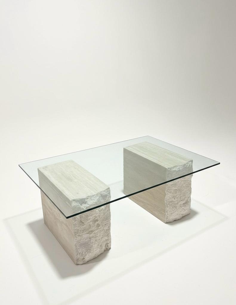 MESA DE CENTRO MODELO AURA DE MÀRMOL TALLADO - 1