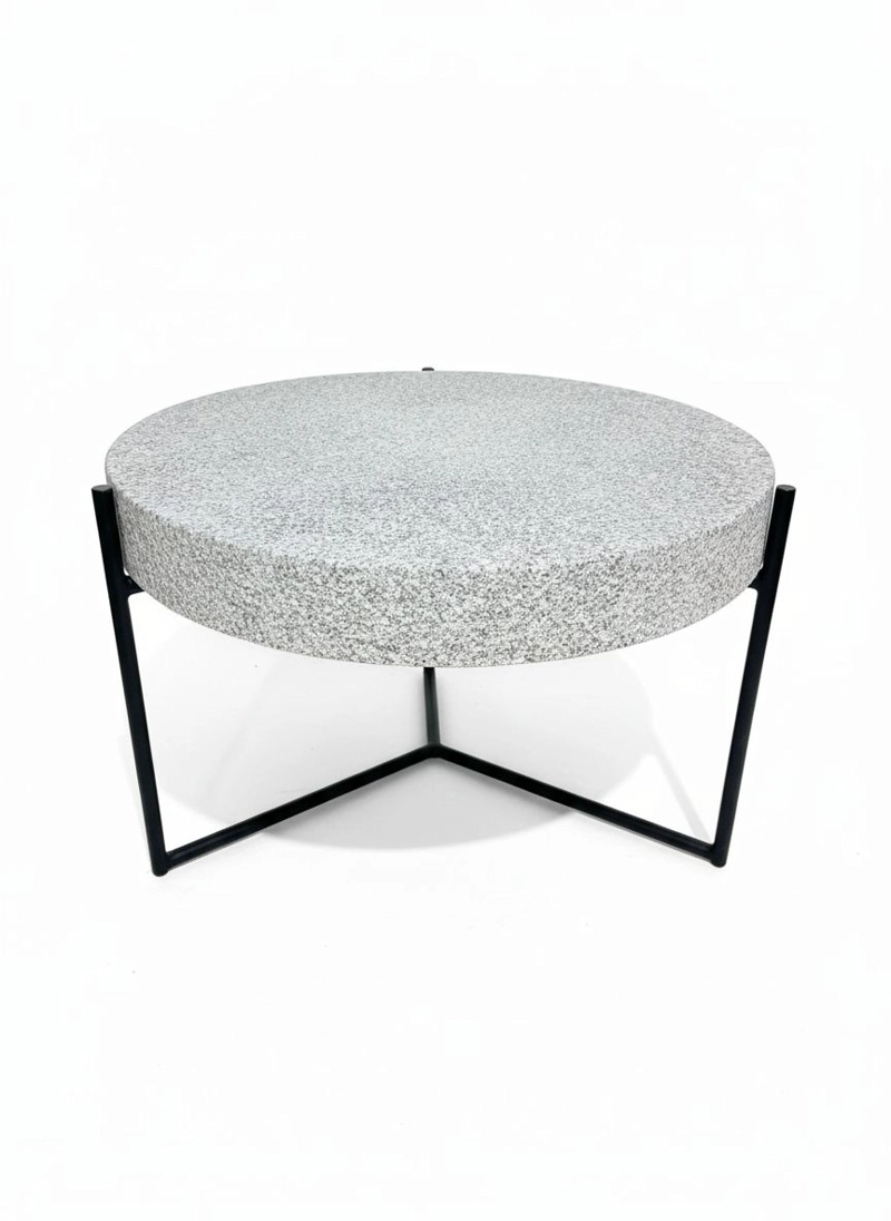 MESA DE CENTRO DE PIEDRA NATURAL MODELO LUNA - 1