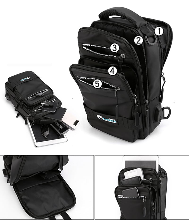 MORRAL IMPERMIABLE MULTIUSO 3 EN 1 PROFESSIONAL HAOSHUAI - 3