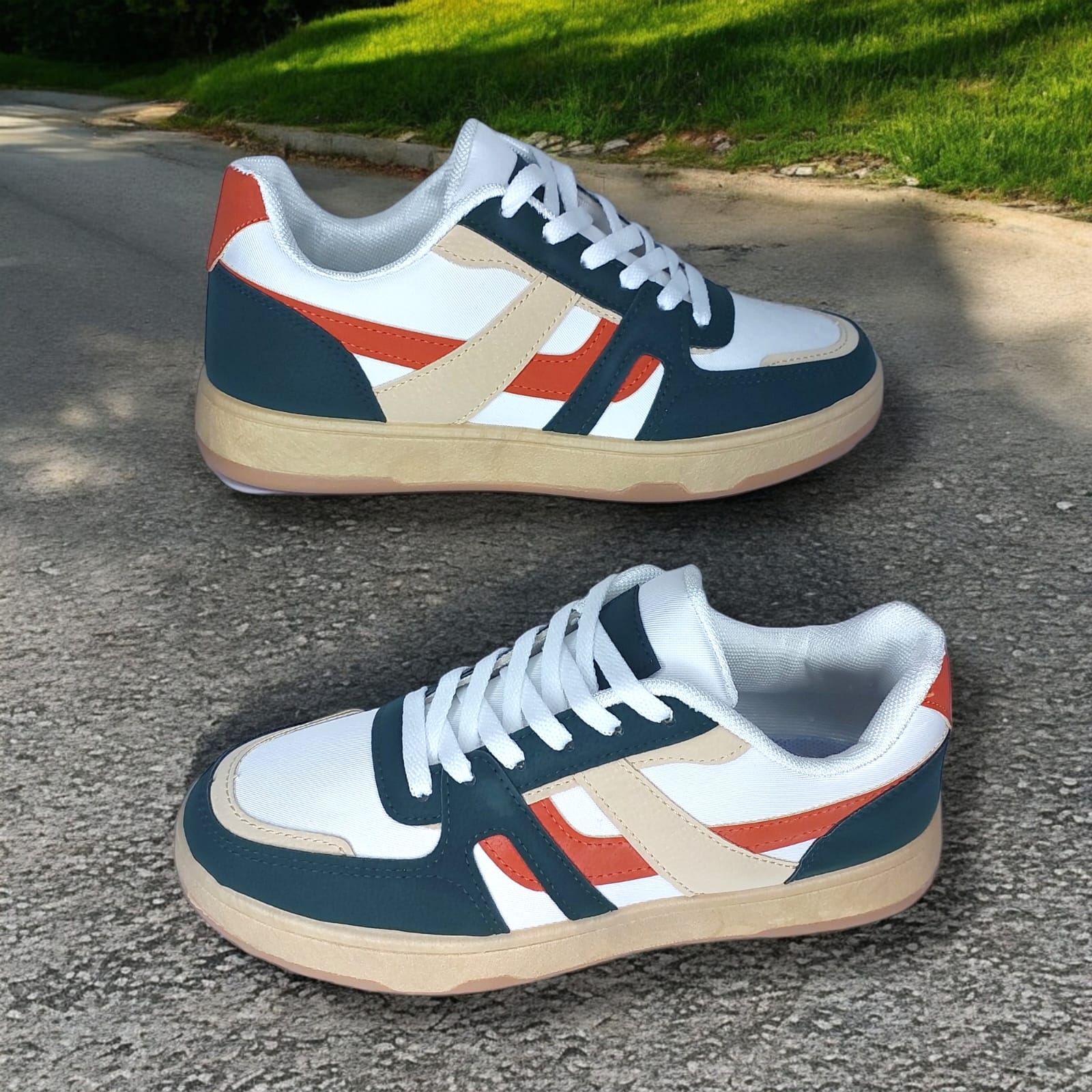 ZAPATILLA PARA HOMBRE NEW PIONEERS BLANCO/VERDE -B05 - 2