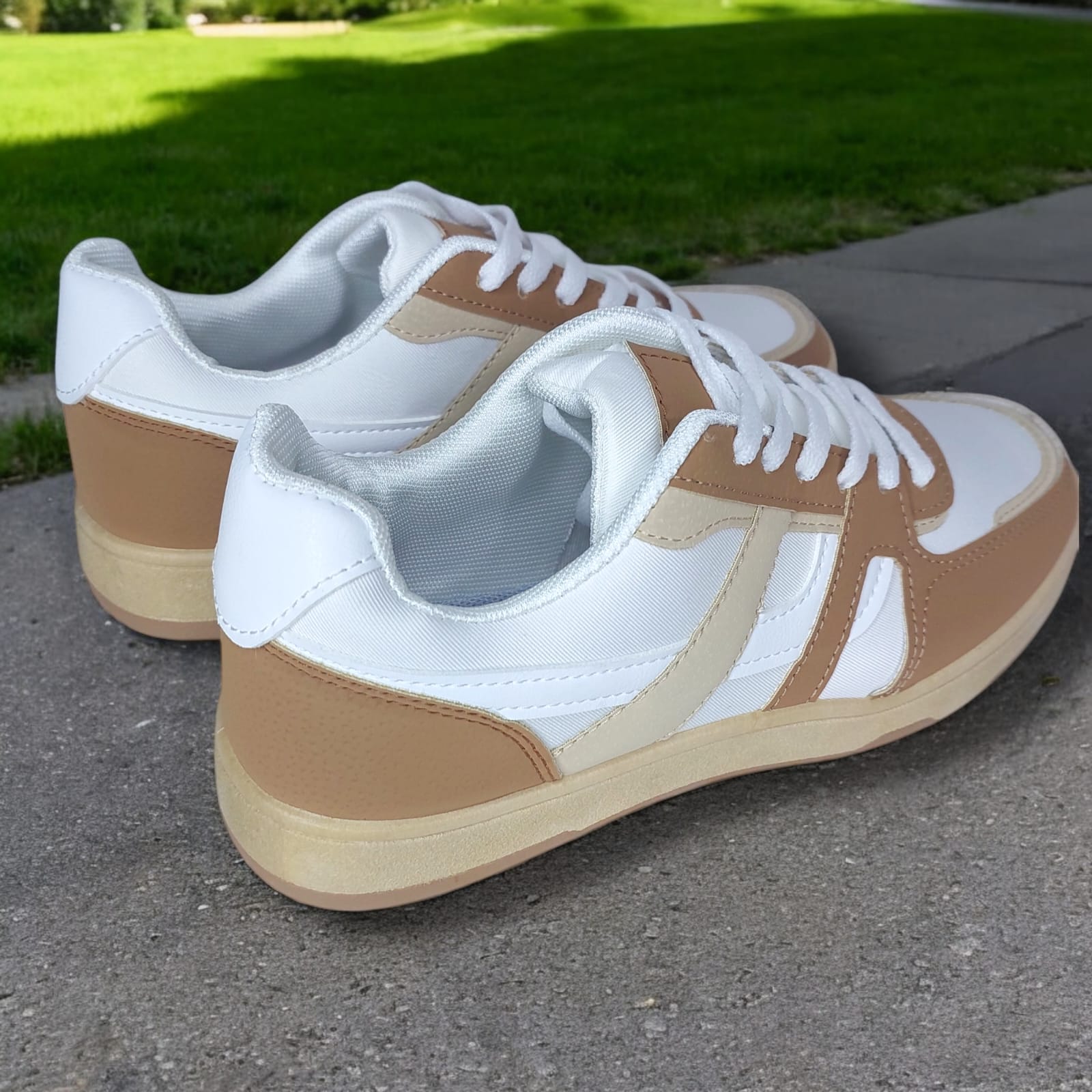 ZAPATILLA PARA HOMBRE NEW PIONEERS BLANCO/BEIGE OSCURO -B05 - 5