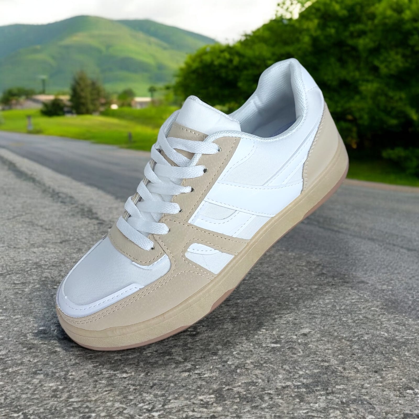 ZAPATILLA PARA HOMBRE NEW PIONEERS BLANCO/BEIGE CLARO -B05 - 3