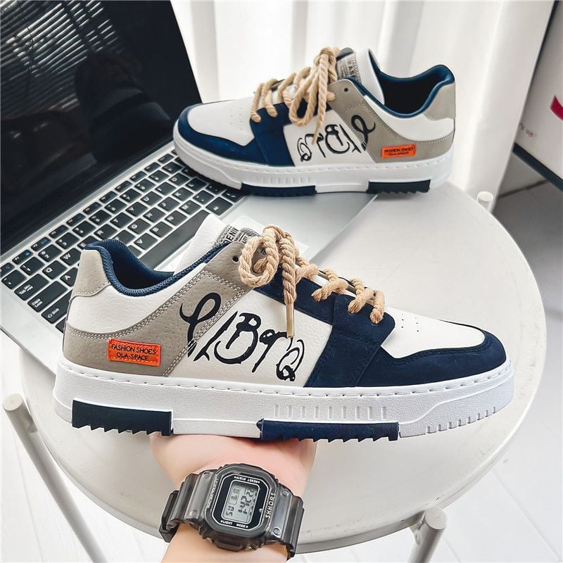 ZAPATILLA PARA HOMBRE DENIMASR GRIS / AZUL - C005 - 5