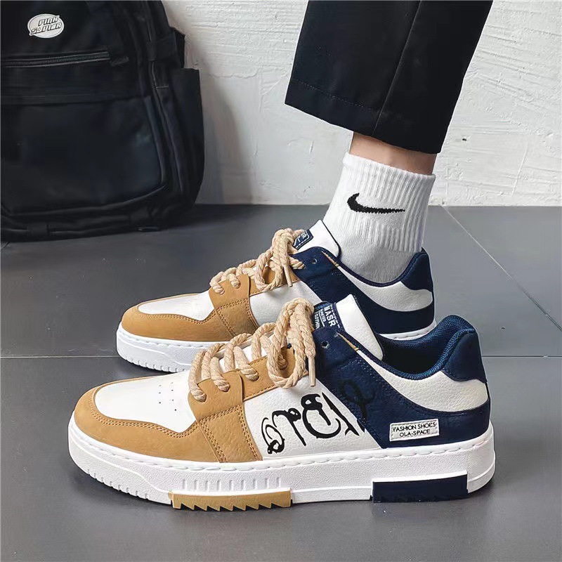 ZAPATILLA PARA HOMBRE DENIMASR BEIGE / AZUL - C005 - 1
