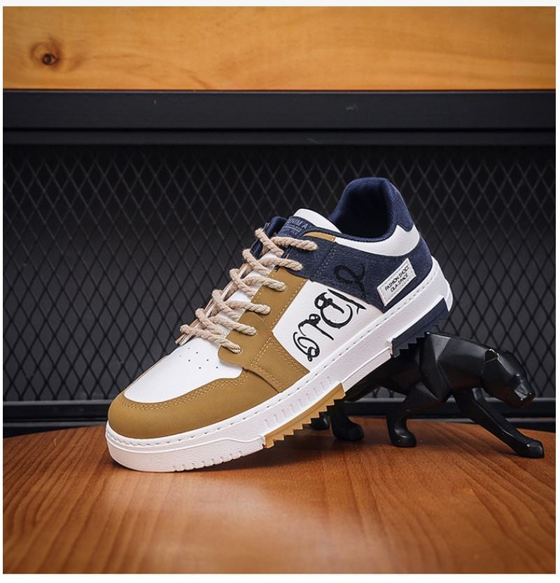 ZAPATILLA PARA HOMBRE DENIMASR BEIGE / AZUL - C005 - 4