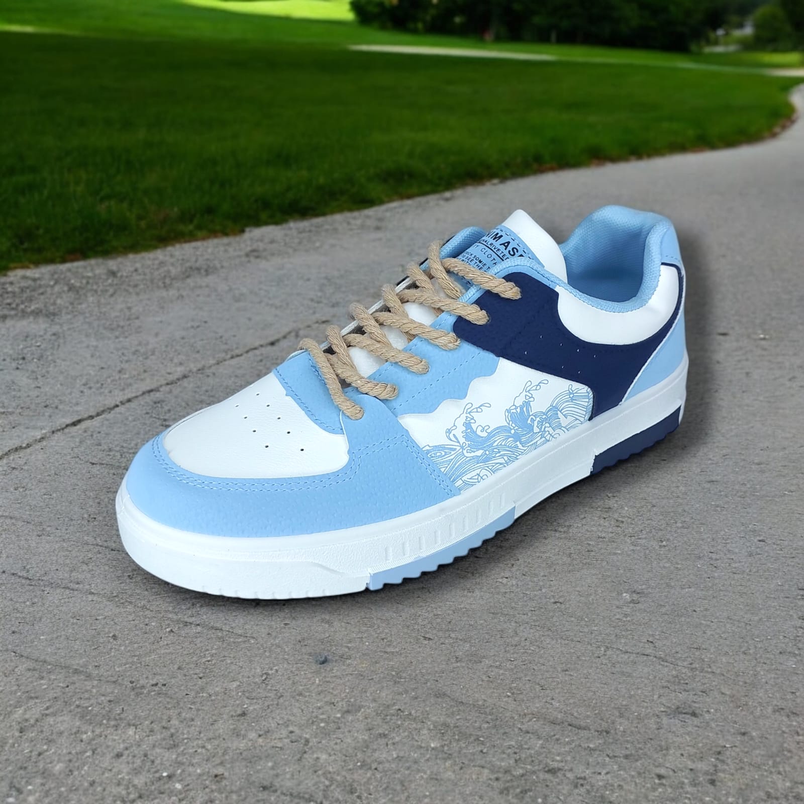 ZAPATILLA PARA HOMBRE NEW DENIMASR CELESTE / AZUL - F08 - 2