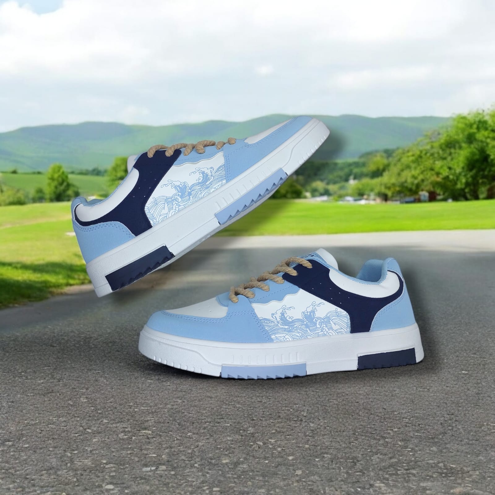 ZAPATILLA PARA HOMBRE NEW DENIMASR CELESTE / AZUL - F08 - 3