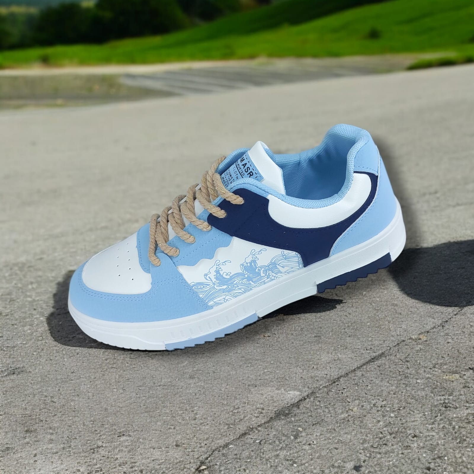 ZAPATILLA PARA HOMBRE NEW DENIMASR CELESTE / AZUL - F08 - 5