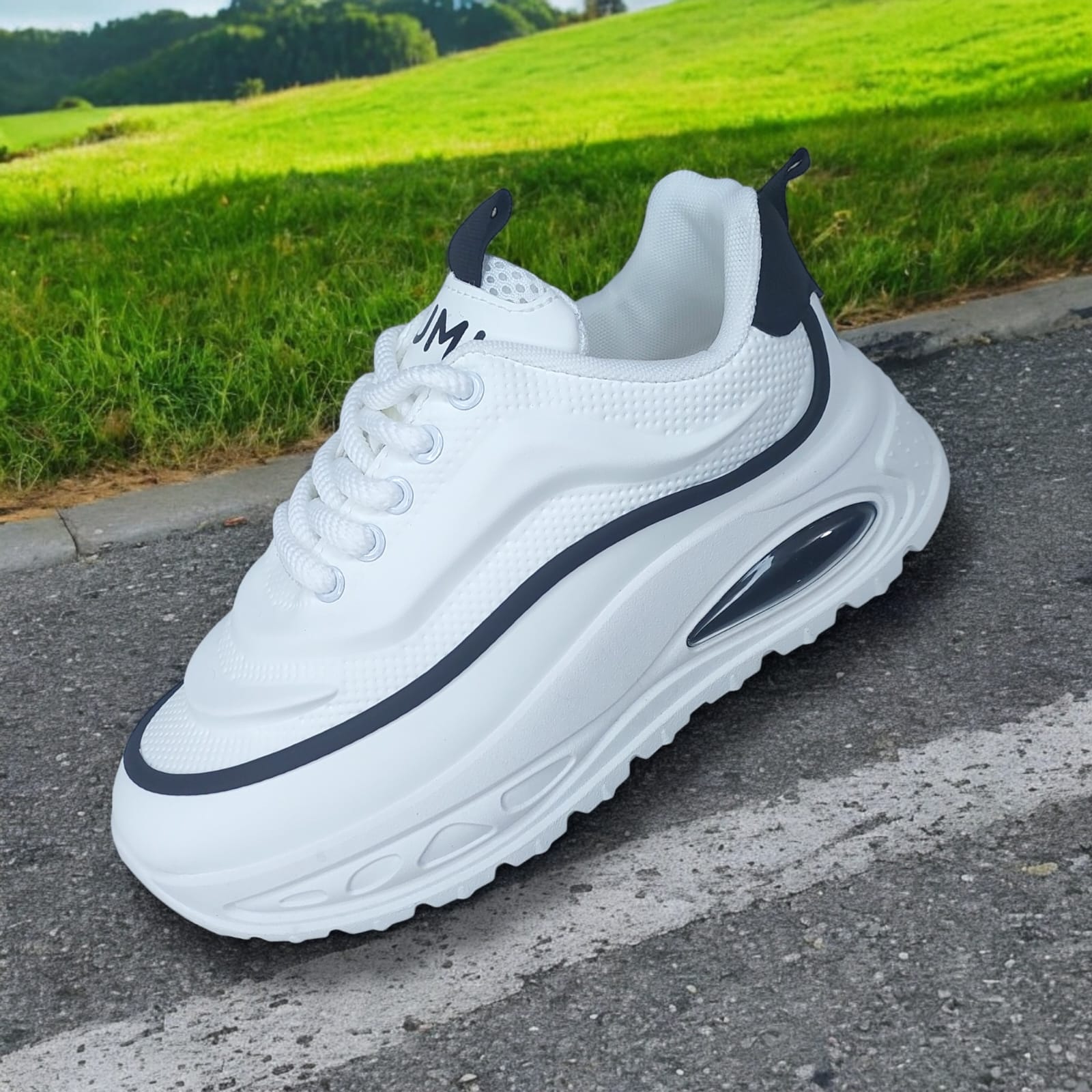 ZAPATILLA PARA HOMBRE YUMI ONDA BLANCO NEGRO - N102 - 3