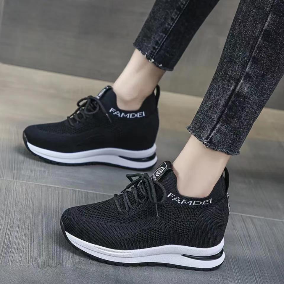 ZAPATILLA CON PLATAFORMA  ALTA 7CM FASHION FAMDEI 789 - NEGRO - 2