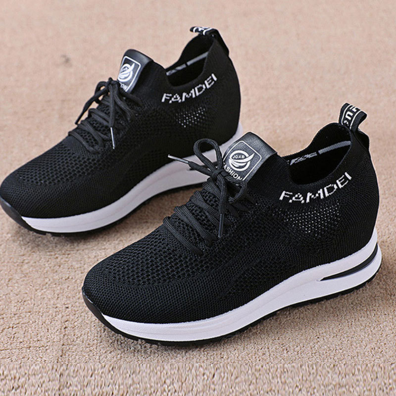 ZAPATILLA CON PLATAFORMA  ALTA 7CM FASHION FAMDEI 789 - NEGRO - 3
