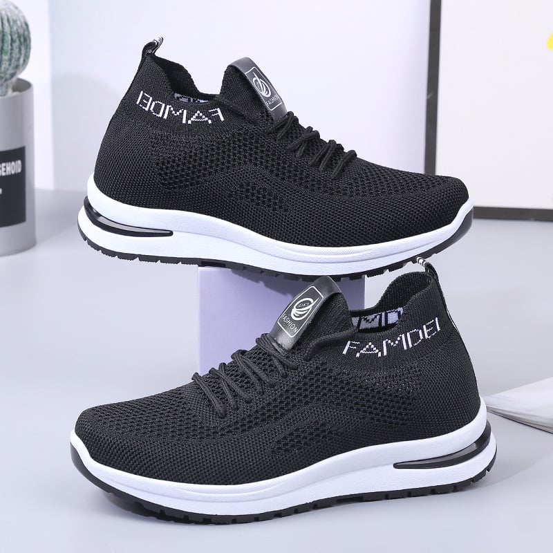 ZAPATILLA CON PLATAFORMA  ALTA 7CM FASHION FAMDEI 789 - NEGRO - 5