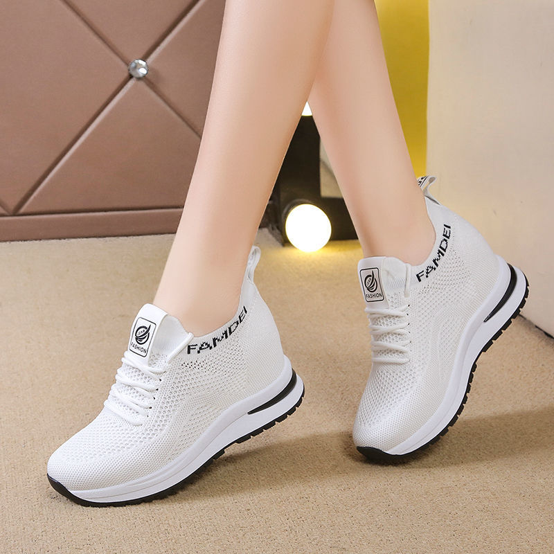 ZAPATILLA CON PLATAFORMA ALTA 7CM FASHION FAMDEI 730 - BLANCO - 1