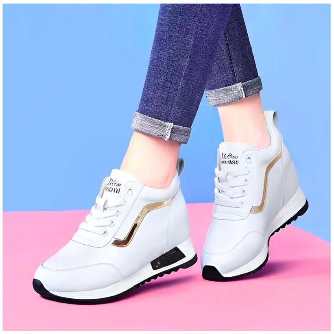 ZAPATILLA CON PLATAFORMA ALTA 7CM SPORTS RETYNS 789 - BLANCO - 1