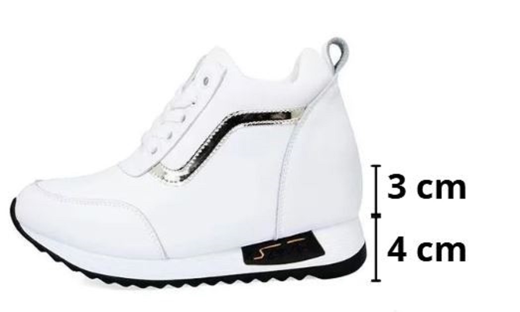 ZAPATILLA CON PLATAFORMA ALTA 7CM SPORTS RETYNS 789 - BLANCO - 3