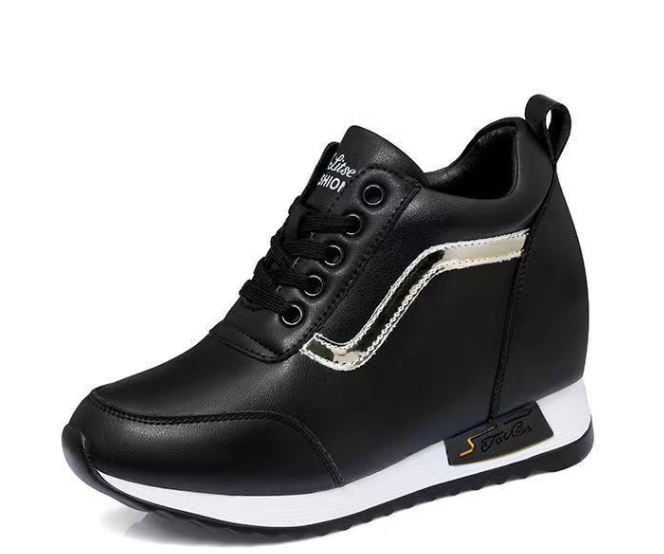ZAPATILLA CON PLATAFORMA ALTA 7CM SPORTS RETYNS 789 - NEGRO - 4