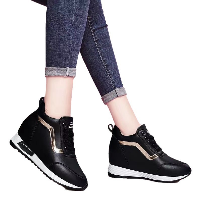 ZAPATILLA CON PLATAFORMA ALTA 7CM SPORTS RETYNS 789 - NEGRO - 5
