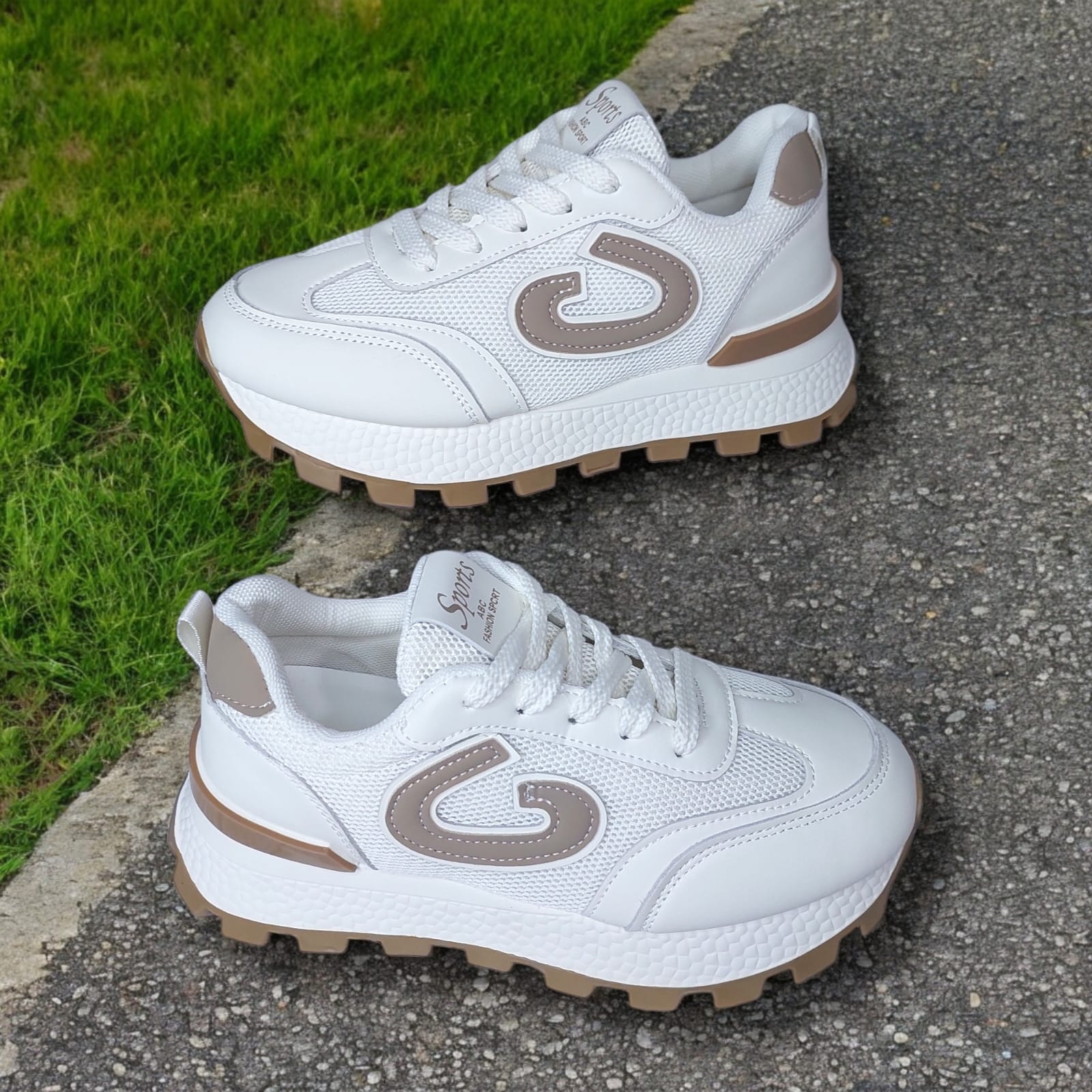 ZAPATILLA CON PLATAFORMA 6 CM SPORTS FASHION BLANCOBEIG - V163 - 1