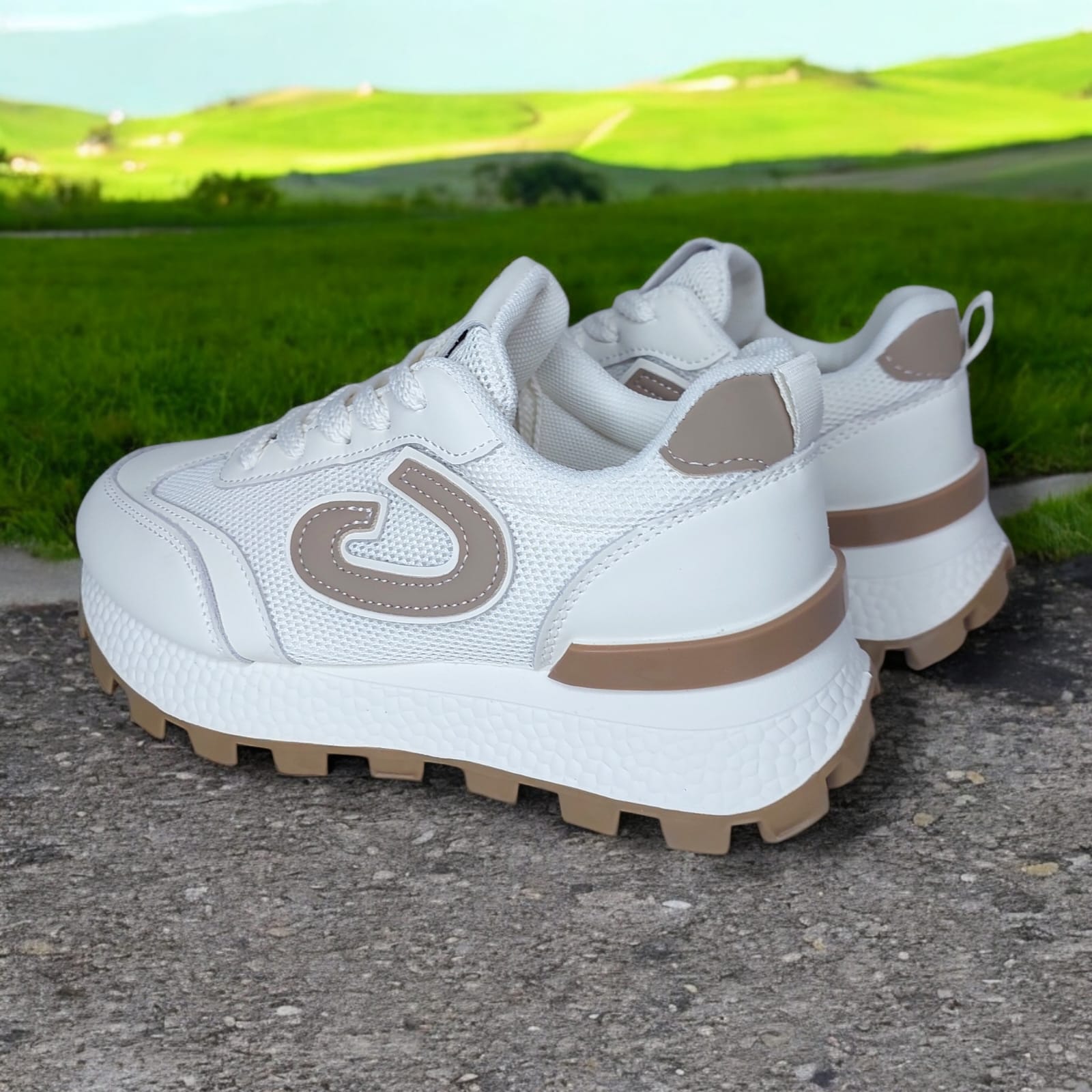 ZAPATILLA CON PLATAFORMA 6 CM SPORTS FASHION BLANCOBEIG - V163 - 5