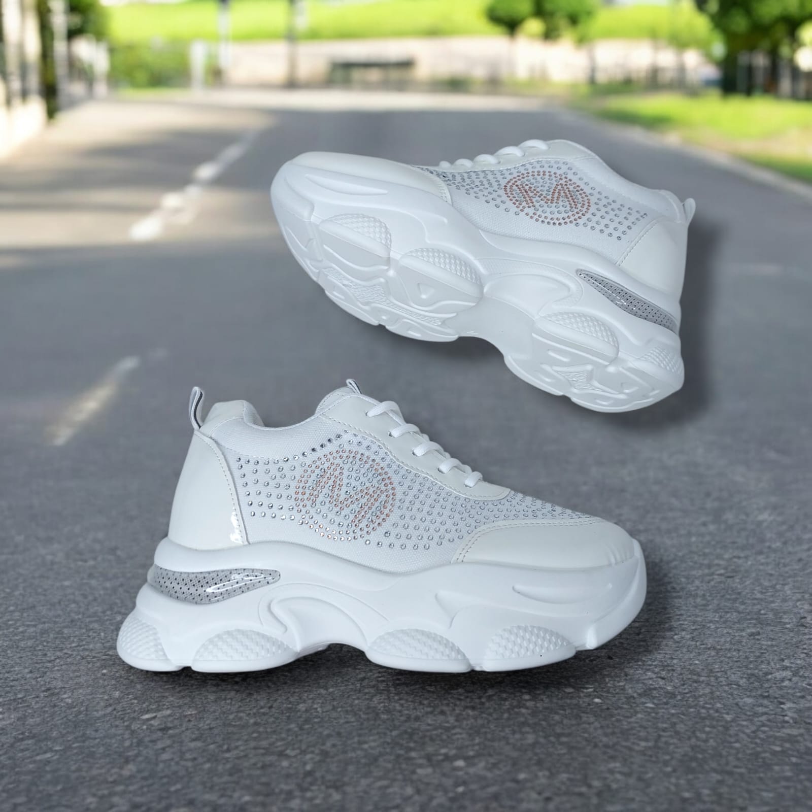 ZAPATILLA CON PLATAFORMA ALTA 8CM FYST SHOES BLANCO - V1559 - 4