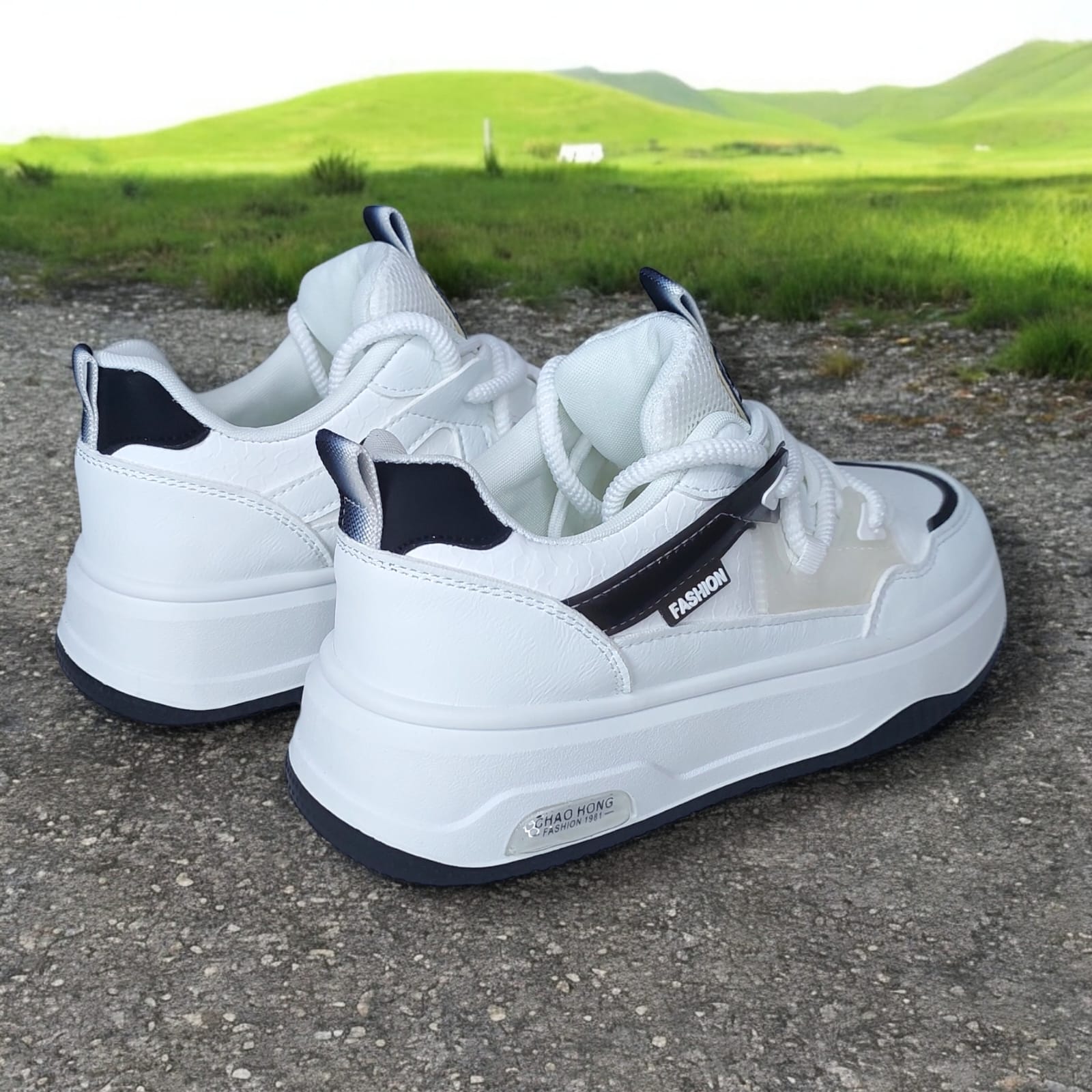 ZAPATILLA PARA DAMA FASHION BLEAK BLANCONEGRO - V292 - 6