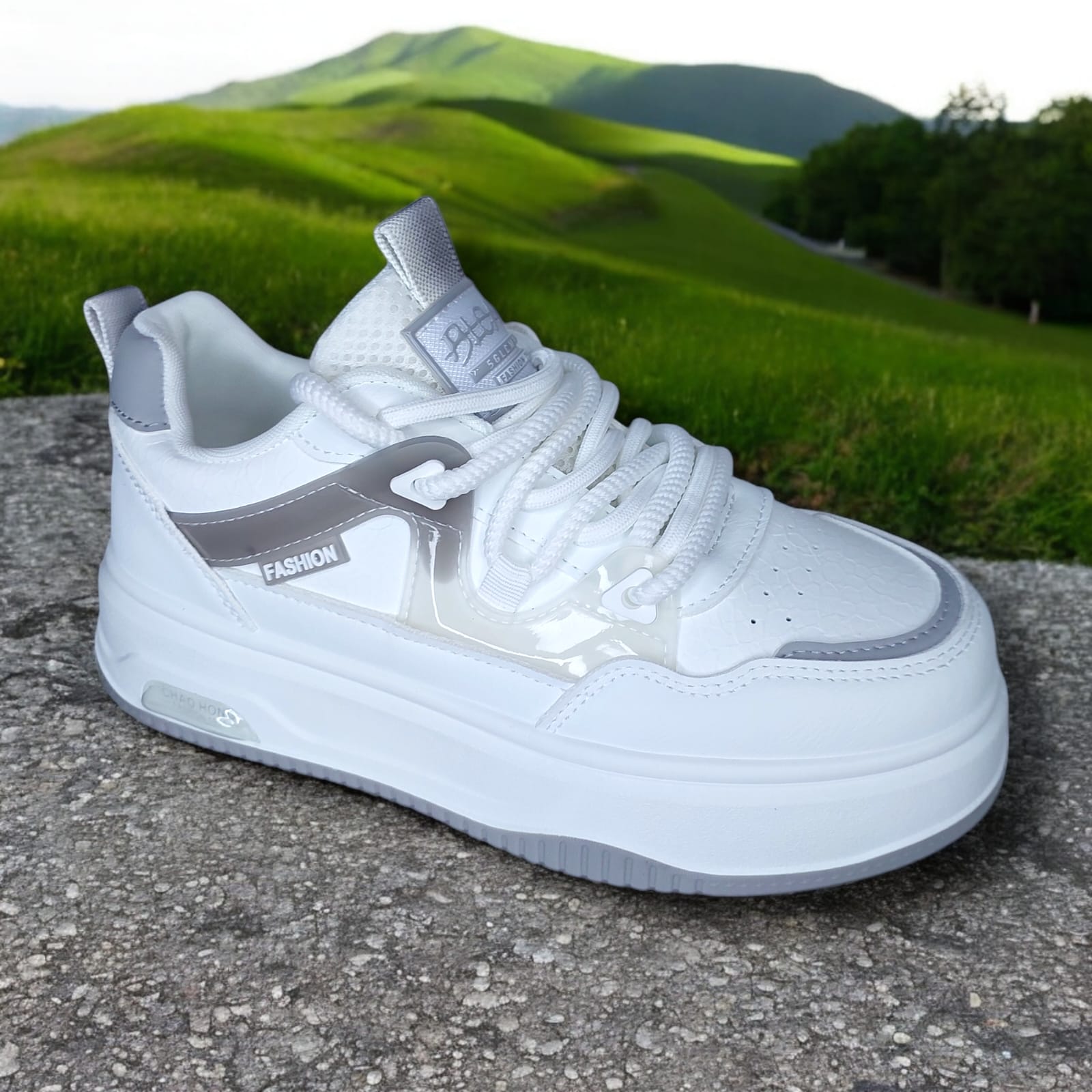 ZAPATILLA PARA DAMA FASHION BLEAK BLANCOGRIS - V292 - 1