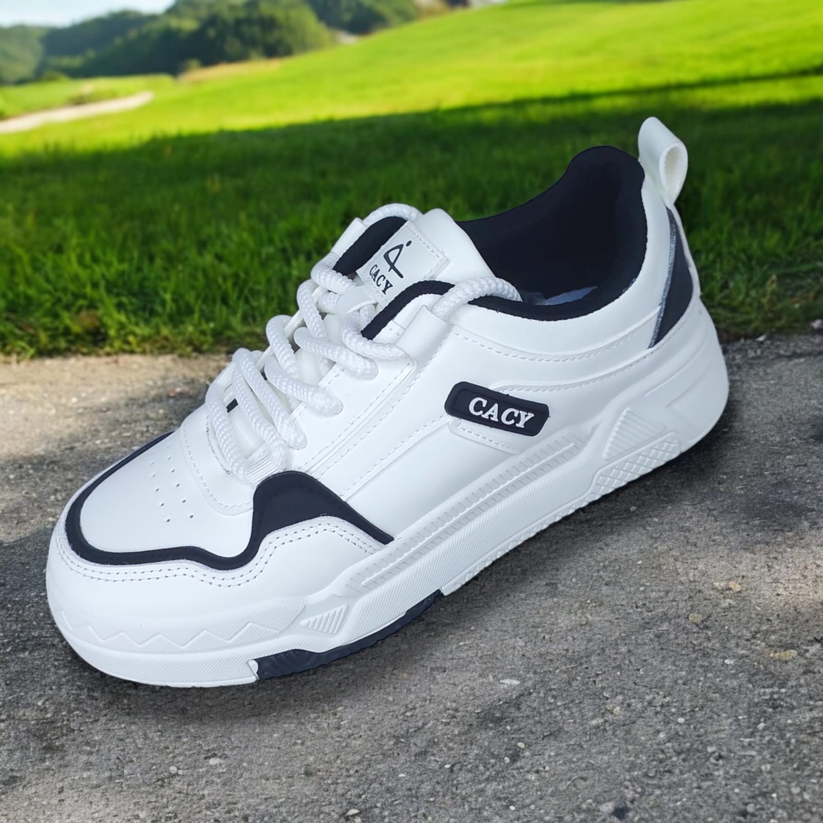 ZAPATILLA PARA DAMA CACY RAY BLANCO/NEGRO - C396 - 1