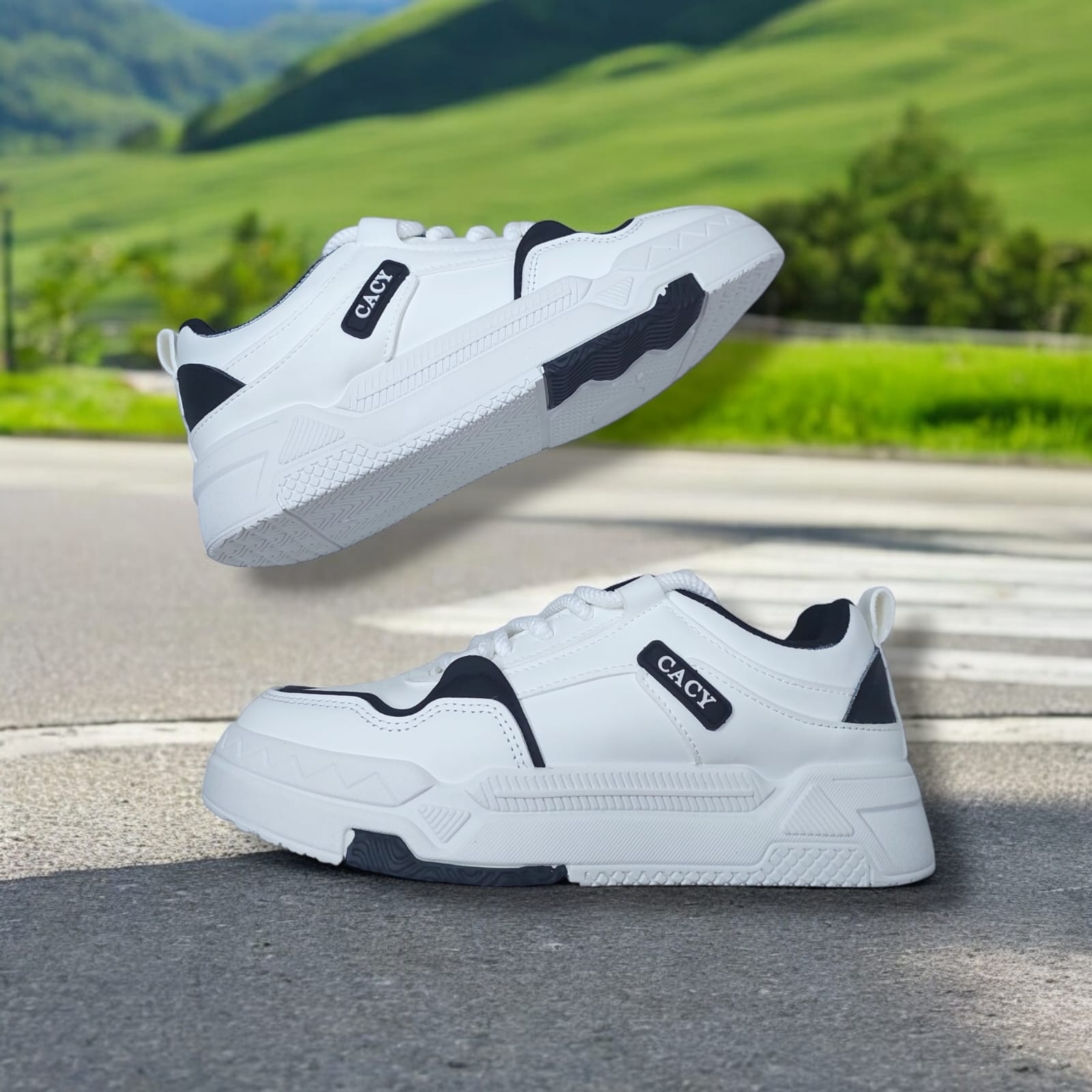 ZAPATILLA PARA DAMA CACY RAY BLANCO/NEGRO - C396 - 4