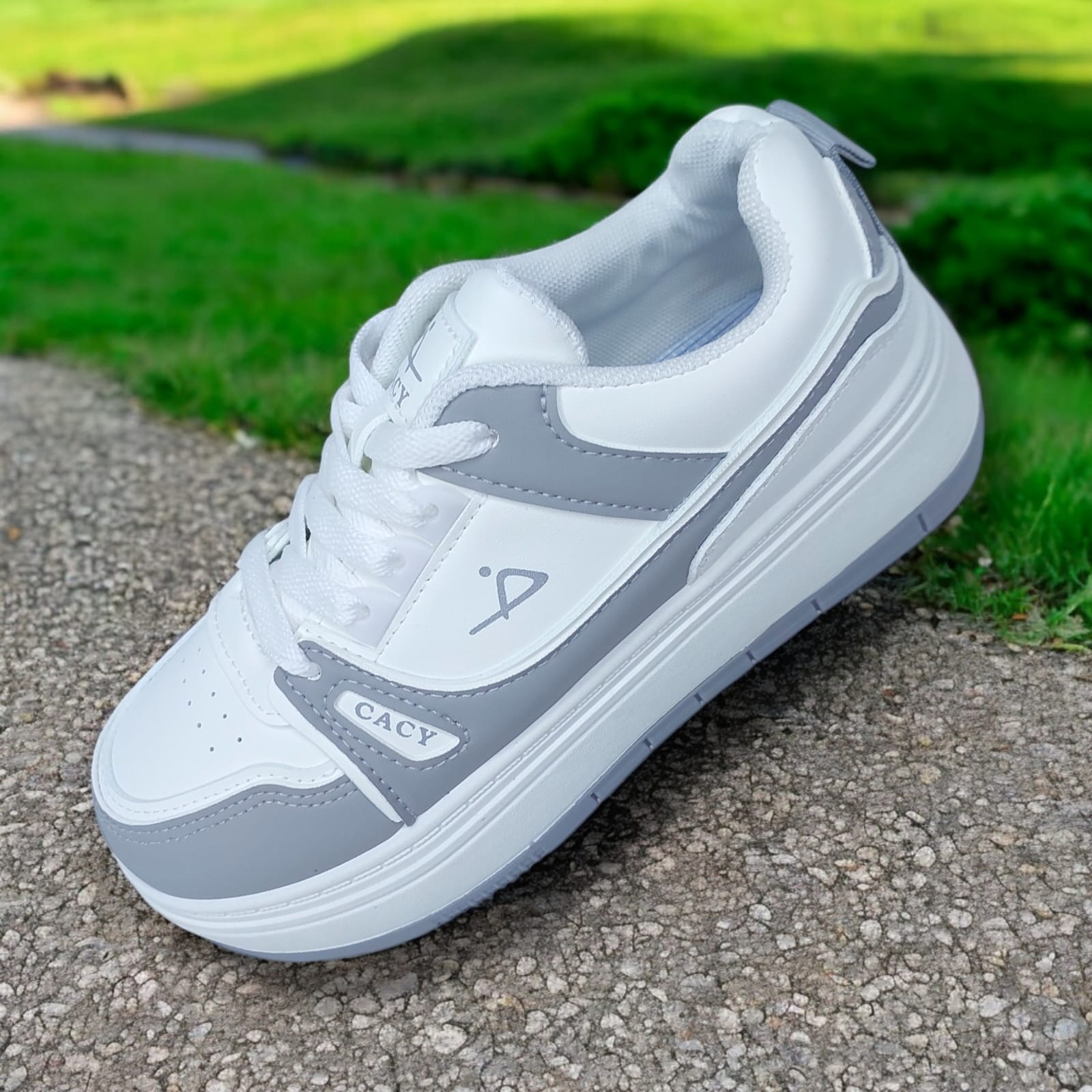 ZAPATILLA PARA DAMA CACY CLASSIC BLANCOGRIS - C51039 - 2