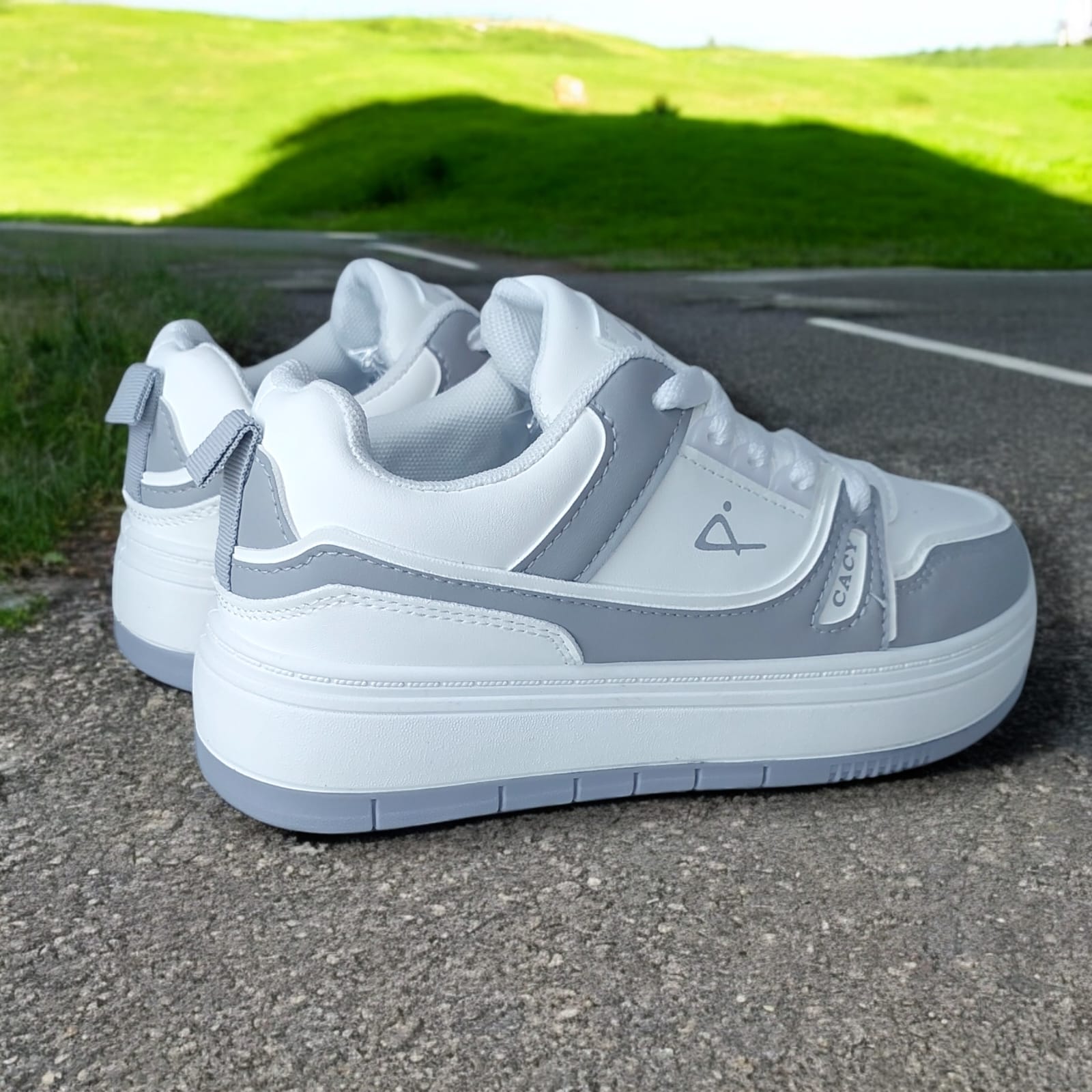 ZAPATILLA PARA DAMA CACY CLASSIC BLANCOGRIS - C51039 - 6