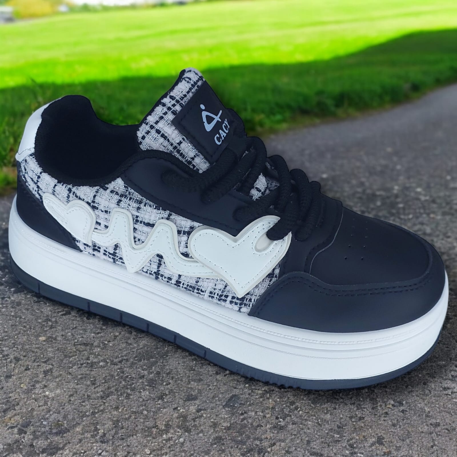 ZAPATILLA PARA DAMA CACY LOVE NEGRO - C51041 - 1