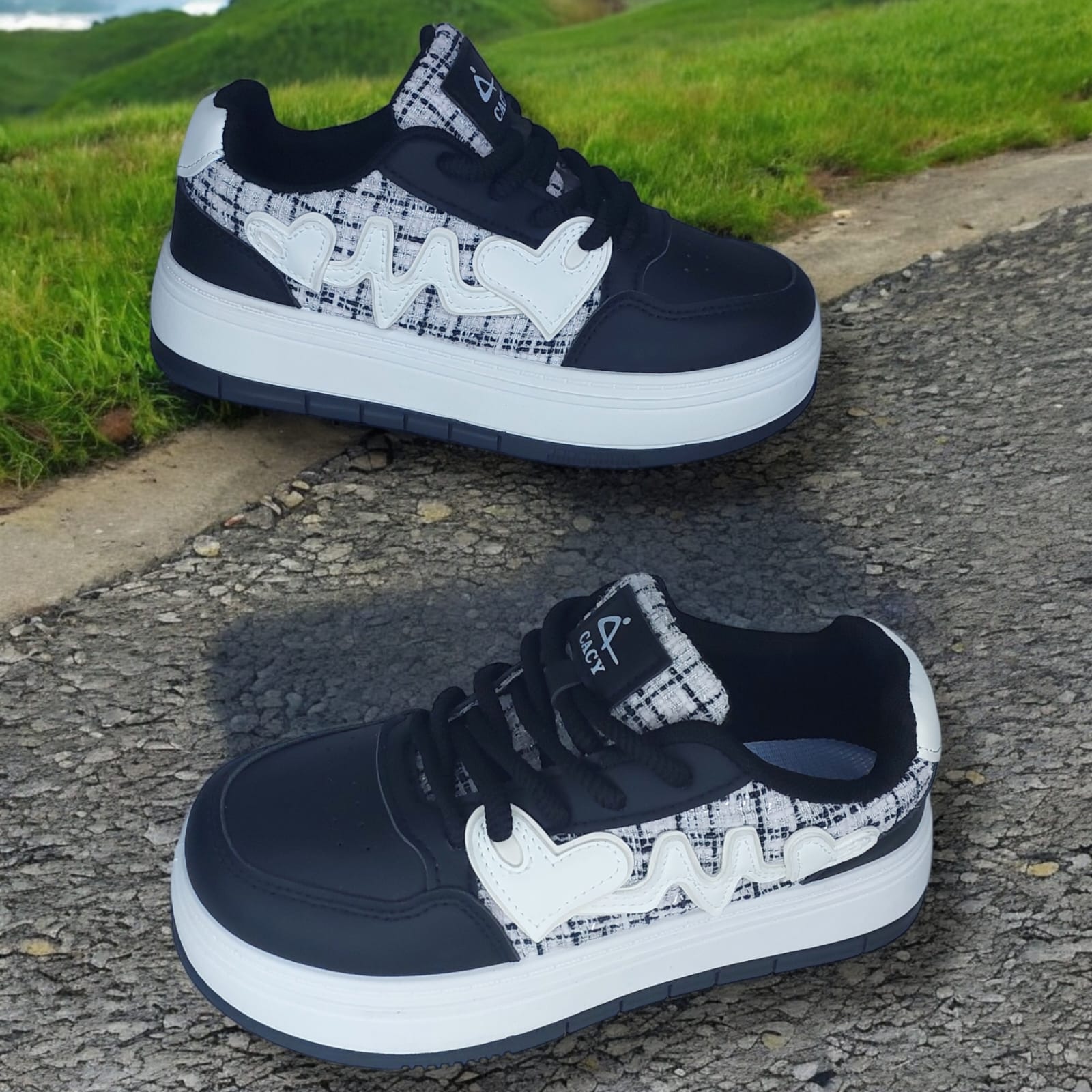 ZAPATILLA PARA DAMA CACY LOVE NEGRO - C51041 - 3