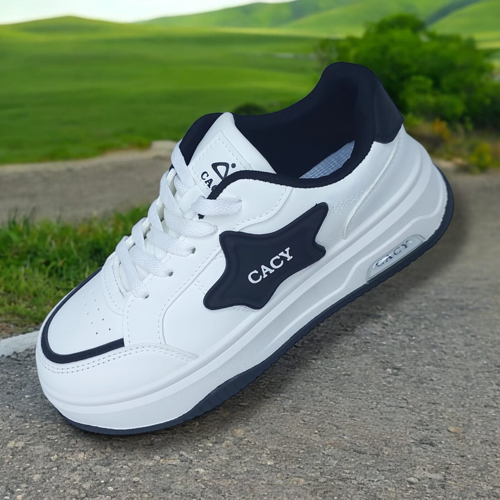 ZAPATILLA PARA DAMA CACY ESTRELLA BLANCONEGRO - C91114 - 1