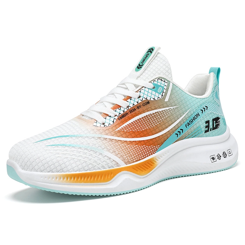 ZAPATILLAS FASHION SPORT BLANCO NARANAJA 2403 - 1