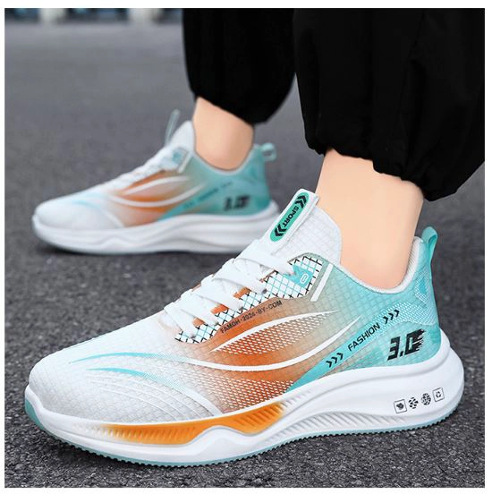 ZAPATILLAS FASHION SPORT BLANCO NARANAJA 2403 - 2