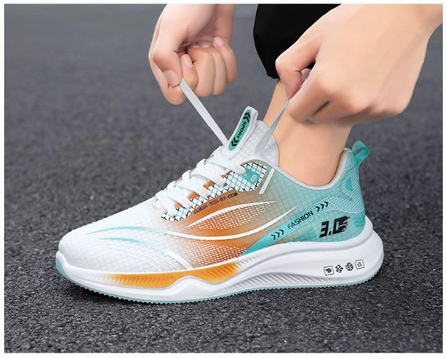 ZAPATILLAS FASHION SPORT BLANCO NARANAJA 2403 - 5