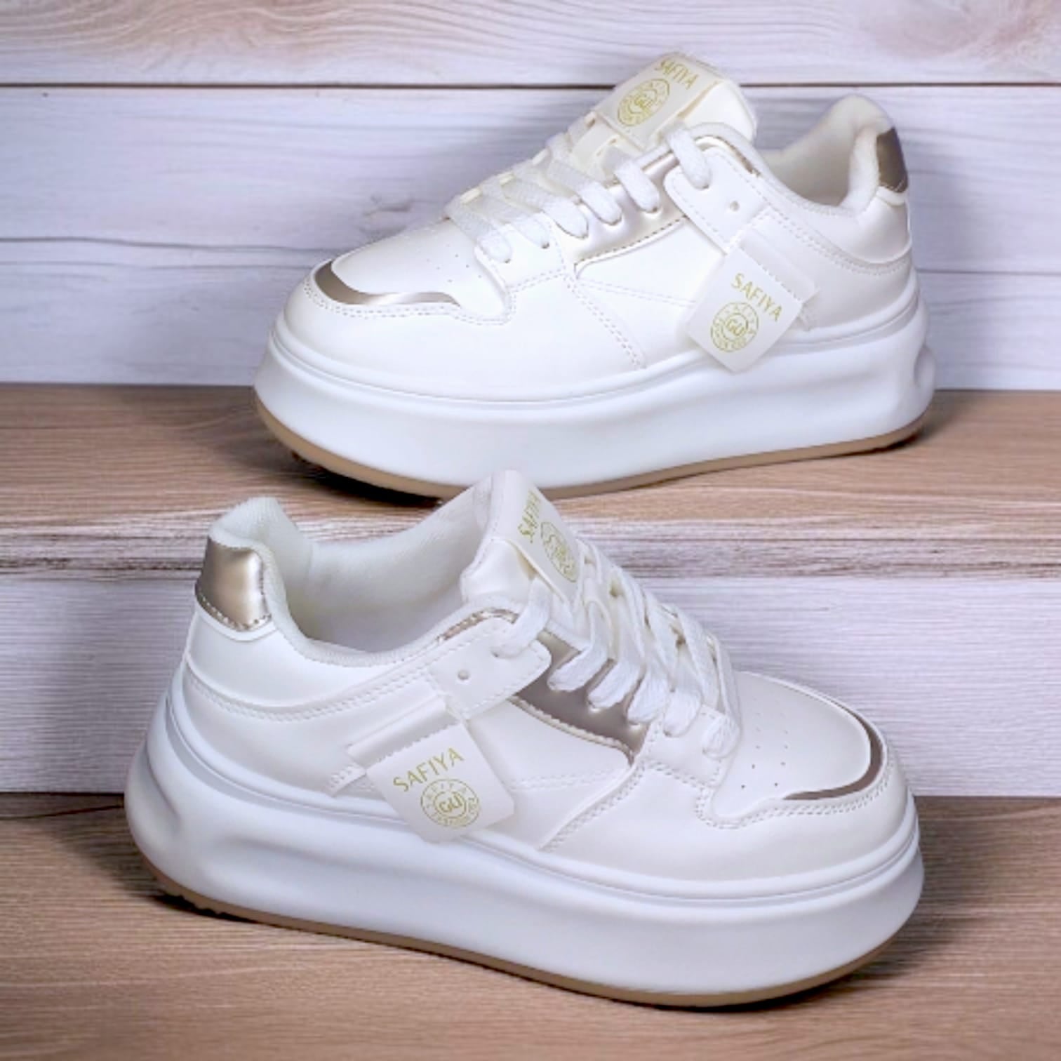 ZAPATILLA DE MUJER SAFIYA V325 DORADO - 2