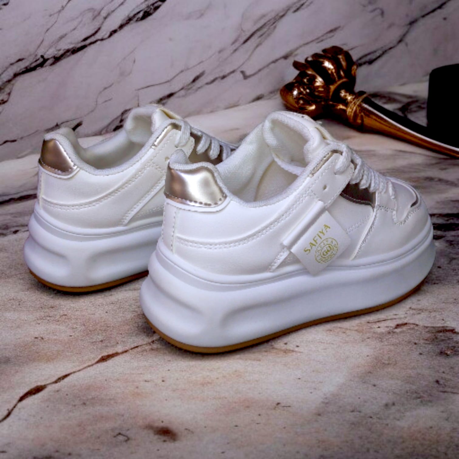 ZAPATILLA DE MUJER SAFIYA V325 DORADO - 3