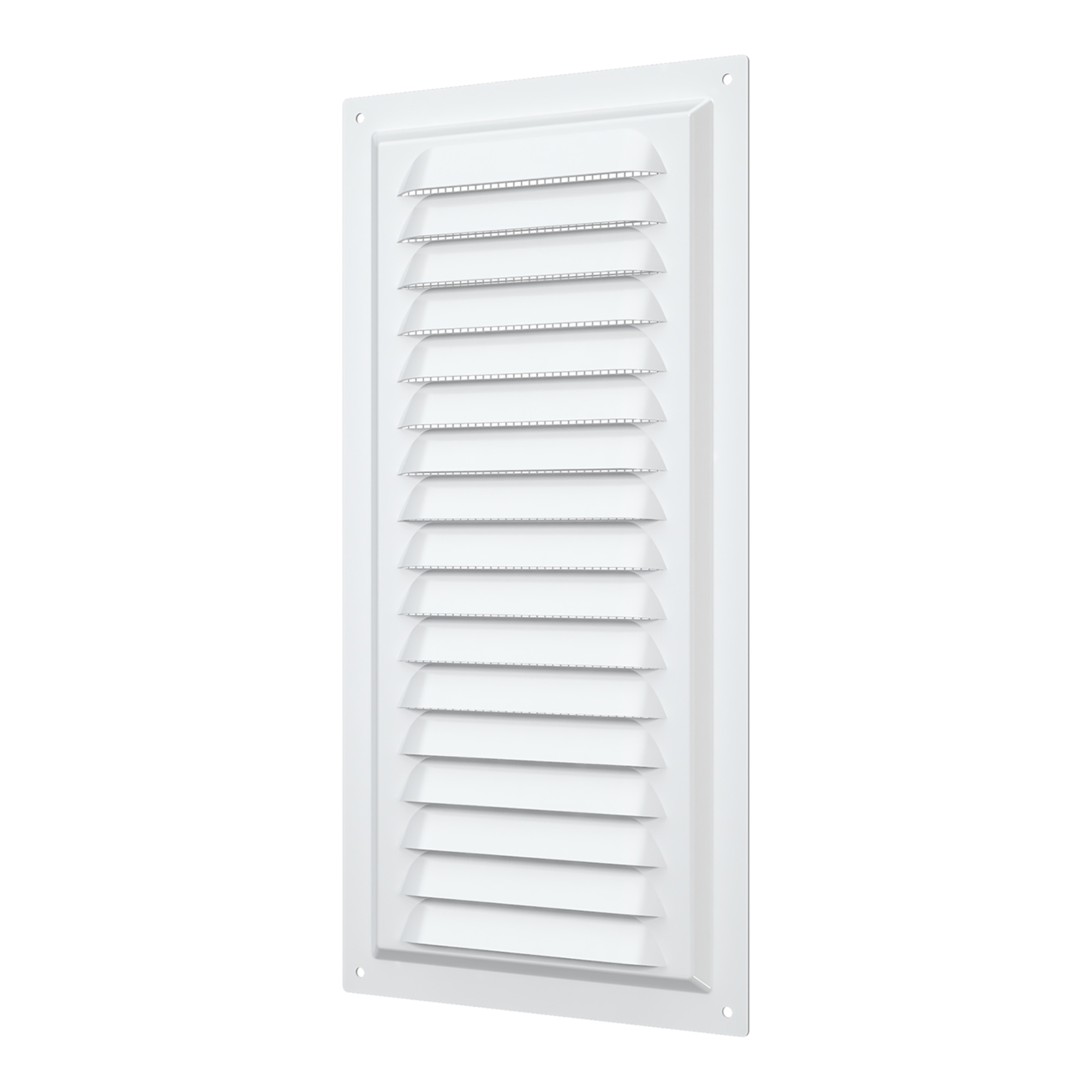 REJILLA DE VENTILACIÓN 15X30CM ACERO GALVANIZADO POLIMERO BLANCO - 1